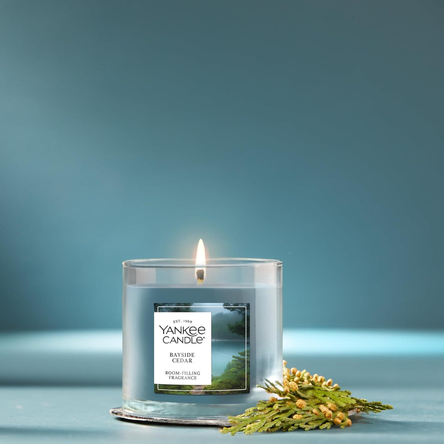 YANKEE CANDLE Signature Bayside Cedar Scented Tumbler Candle