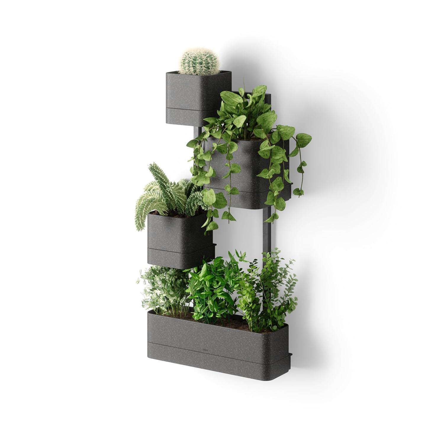 Umbra Cubiko Wall Planter Black