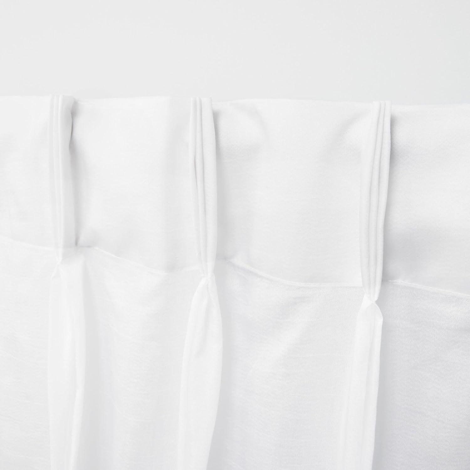 Exclusive Home Wilshire Burnout Sheer Hidden Tab Top Curtain Panel Pair, 54"x108", Winter White