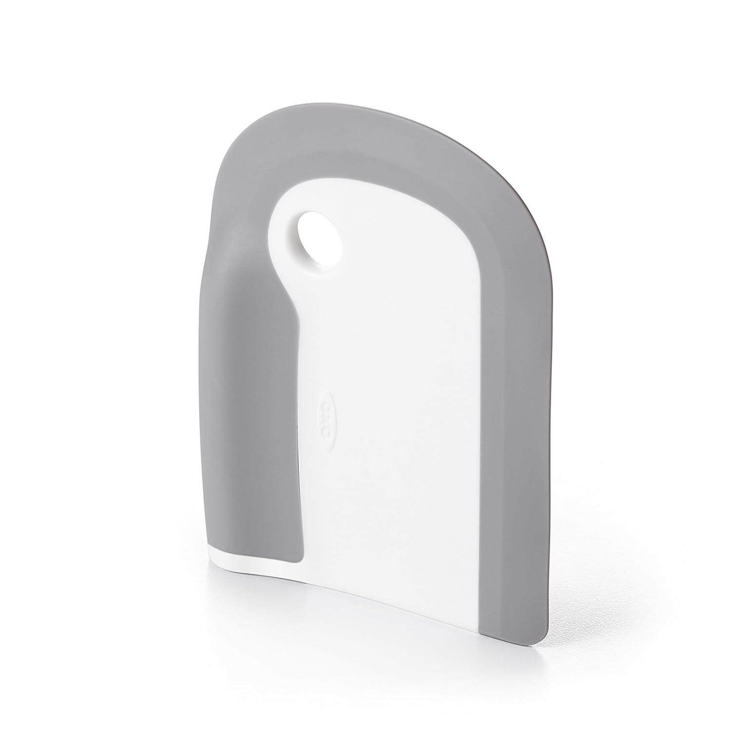 Gray and White Silicone Kitchen Dish Squeegee