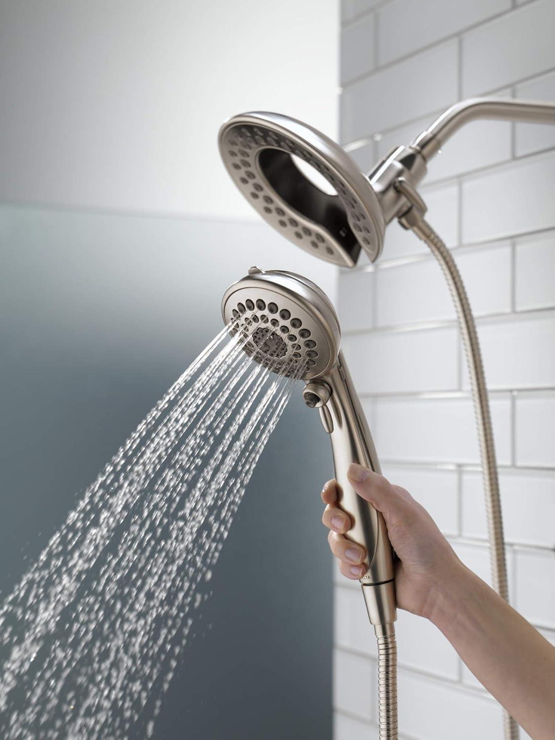 Stainless Steel Dual Handheld Multi-Head Shower System