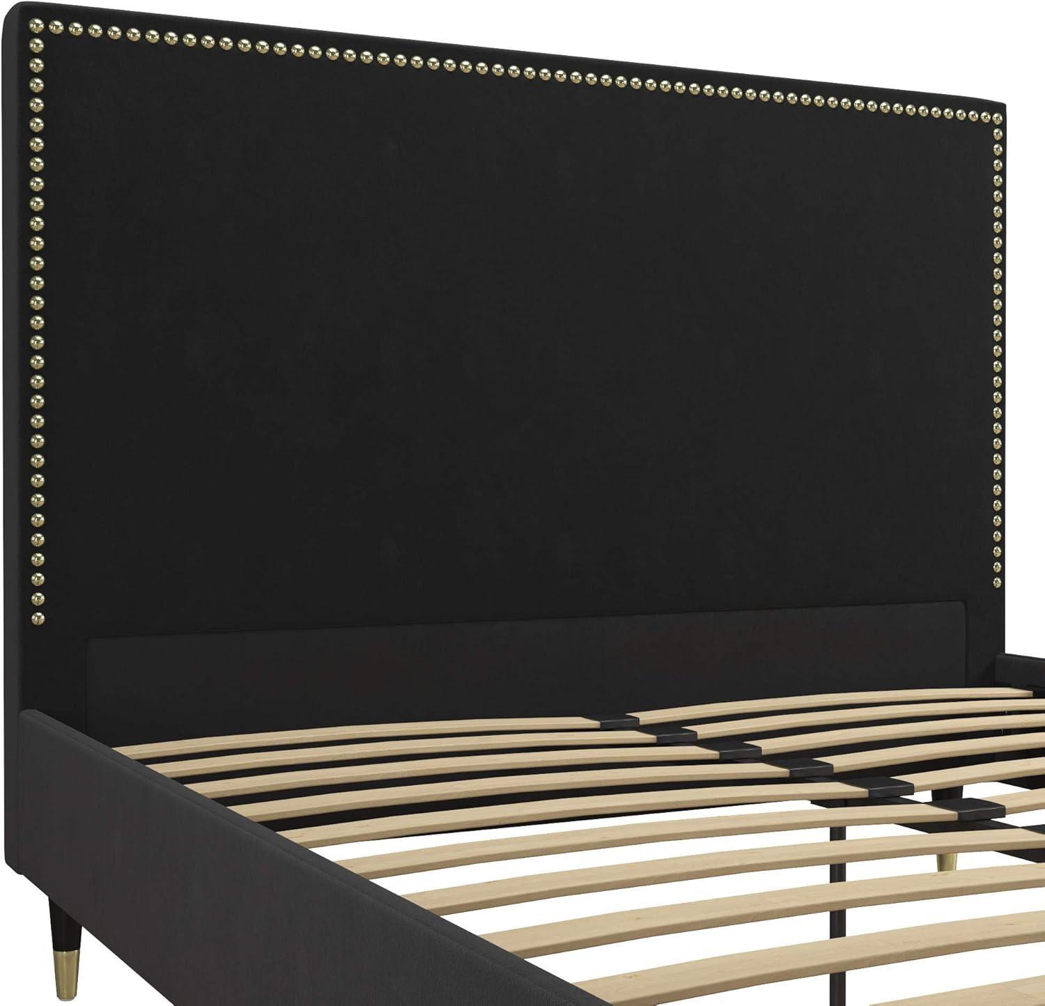 Audrey Upholstered Low Profile Platform Bed