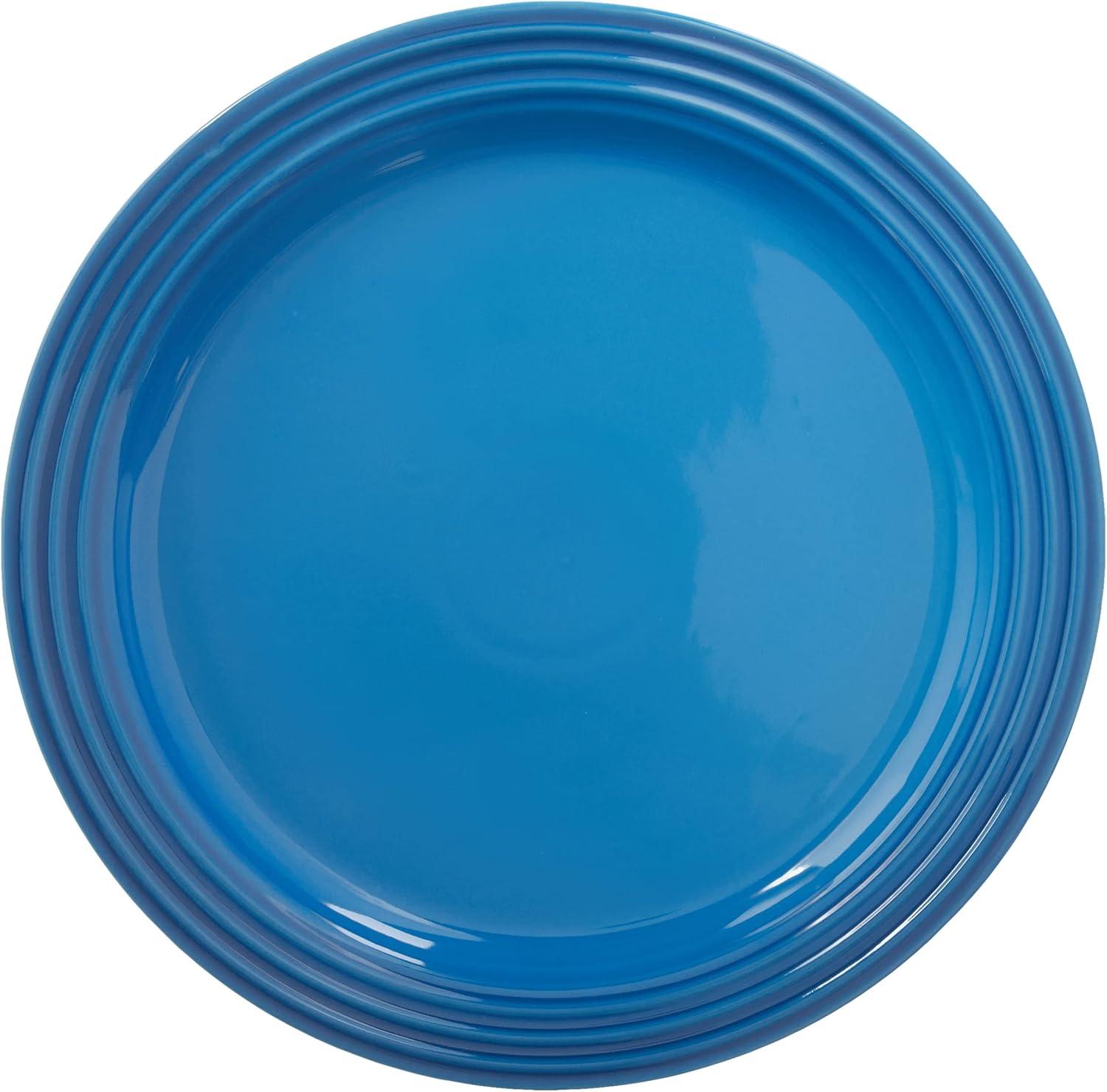 Marseille Blue Ceramic 10.5" Dinner Plates, Set of 4