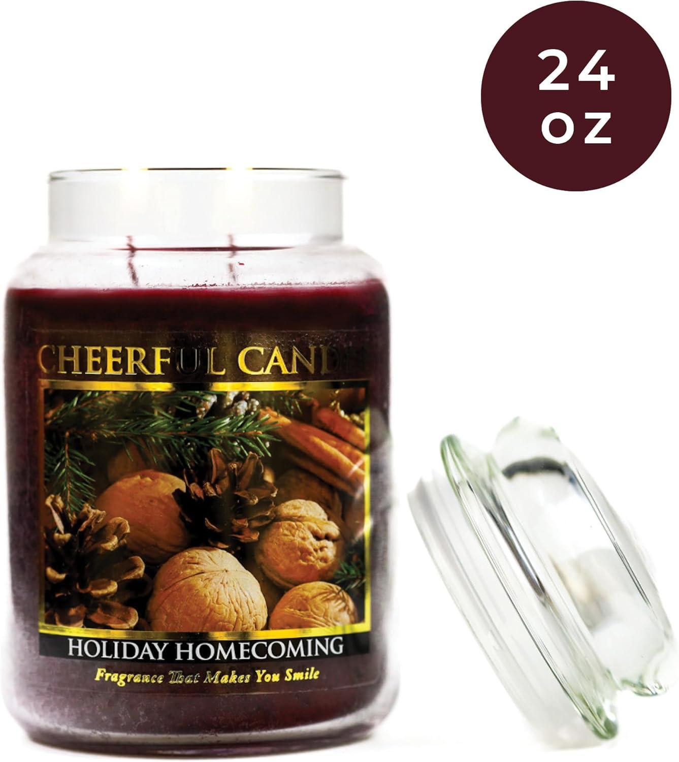 A Cheerful Candle LLC Holiday Homecoming Scented Jar Candle