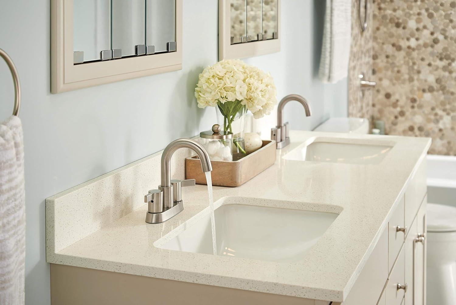 Precept Two Handle Centerset Bathroom Faucet with Drain Assembly