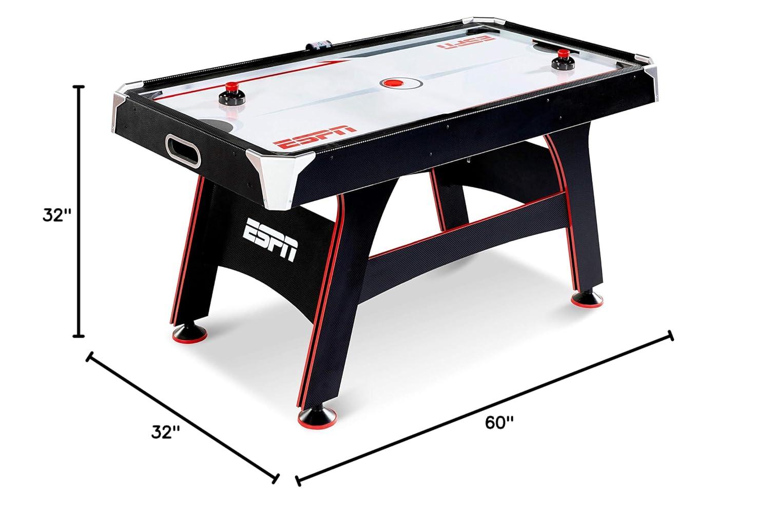 MD Sports 60" 2 -Player Air Hockey Table with Digital Scoreboard and Lights