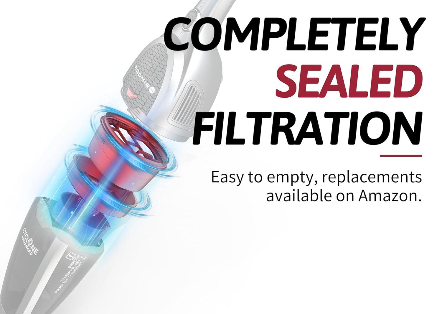 RoomieTEC Roomie Vincent 2-in-1 Cordless Slimvac Upright Vacuum Cleaner RMVC587