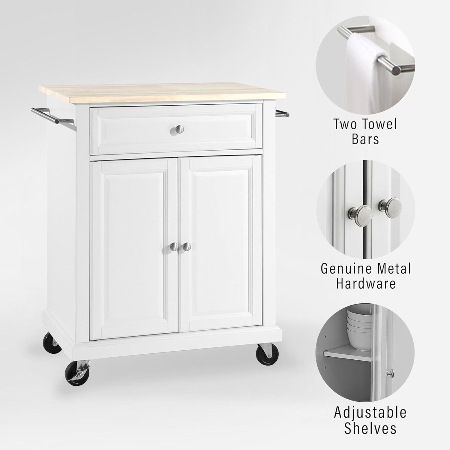 Compact Wood Top Kitchen Cart - Crosley