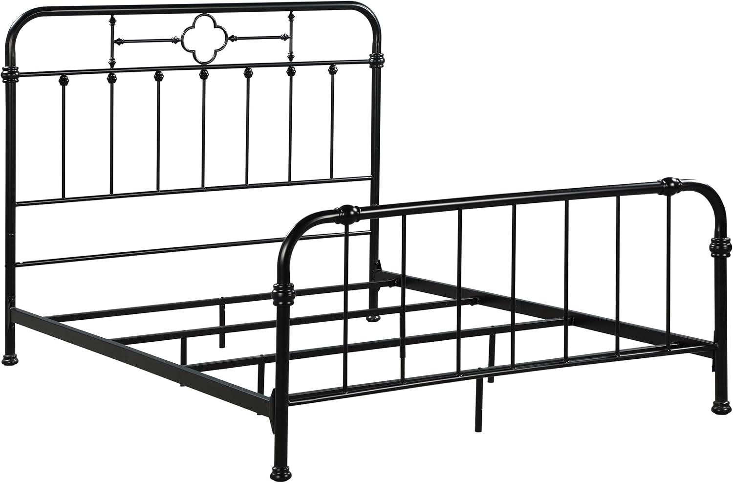 Packlan Queen Metal Panel Bed Matte Black