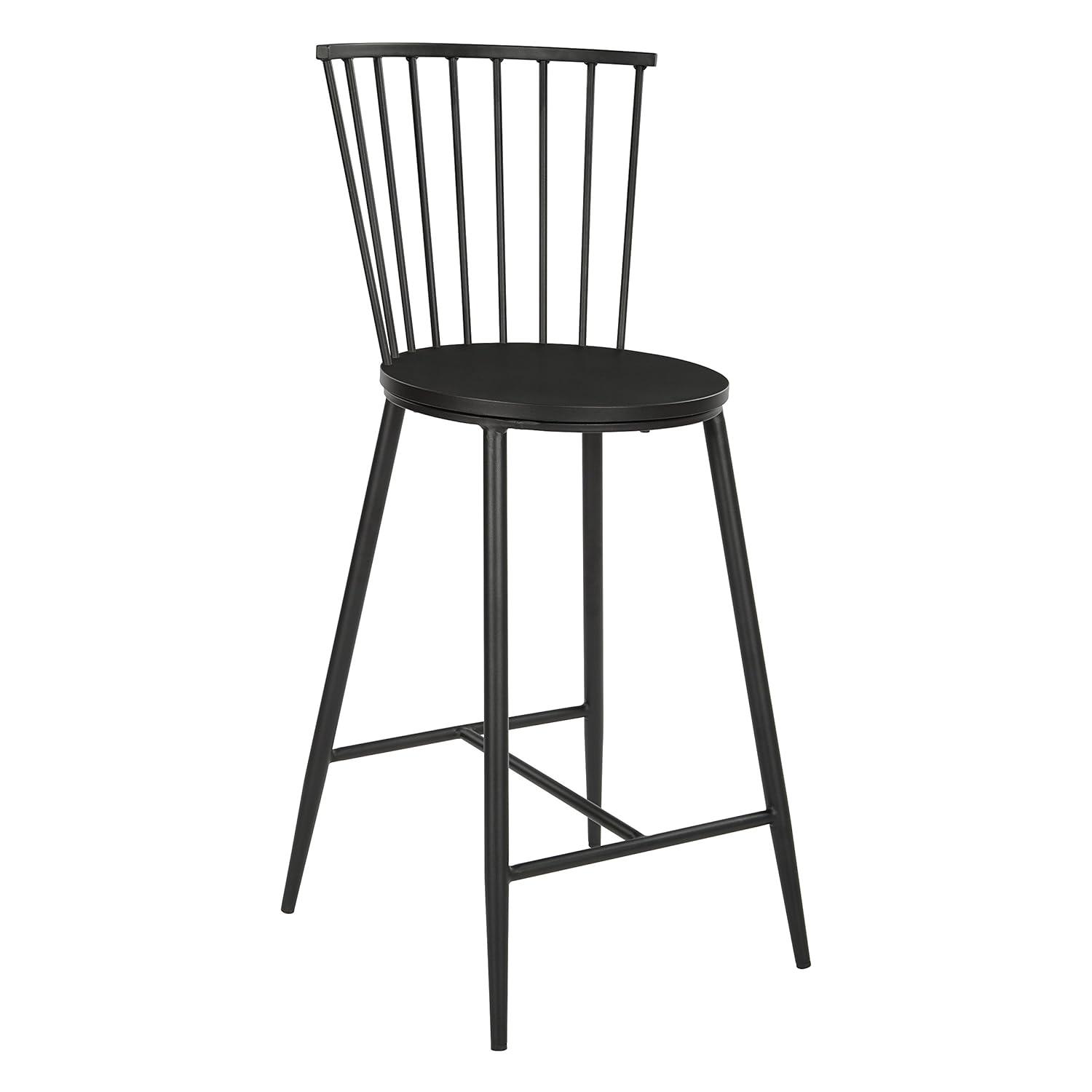 Bryce Counter Stool 26" with Black Metal Frame
