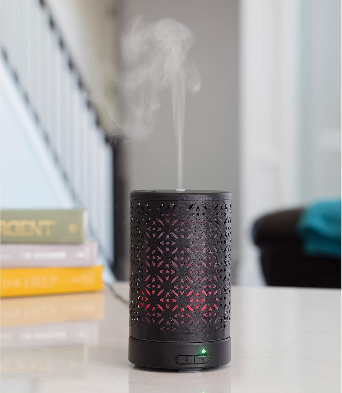 Twilight Bohemian Matte Black Metal 100mL Essential Oil Diffuser