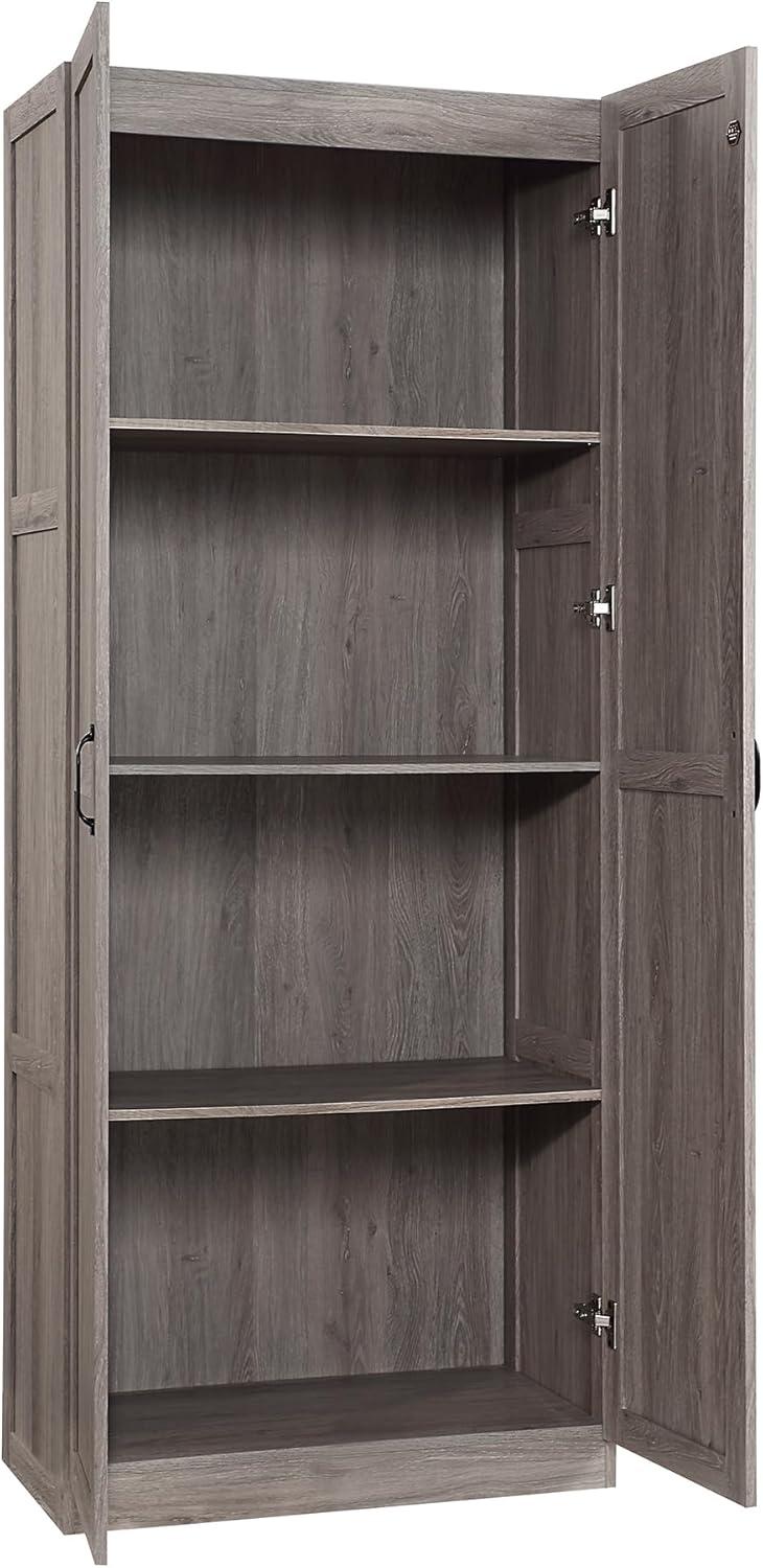 Hopkins Modern 4 Shelf Storage Closet Gray - Manhattan Comfort: MDF Wooden, 2-Door, Divided Storage Cabinet