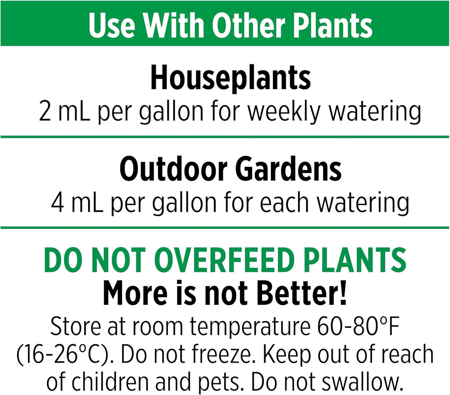 Miracle-Gro AeroGarden Liquid Plant Fertilizer for Use in AeroGarden Hydroponic Indoor Garden, 3 fl. oz.