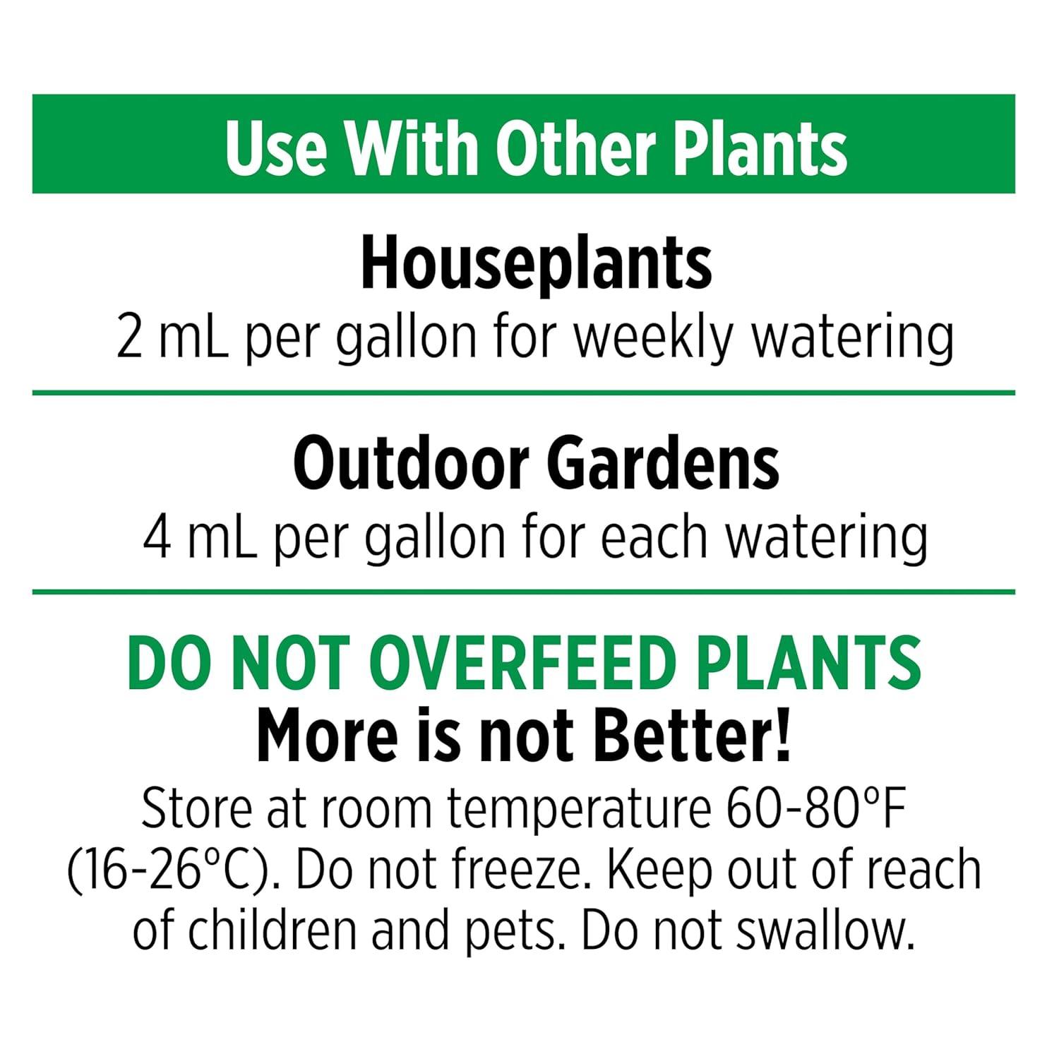 Miracle-Gro AeroGarden Liquid Plant Fertilizer for Use in AeroGarden Hydroponic Indoor Garden, 3 fl. oz.