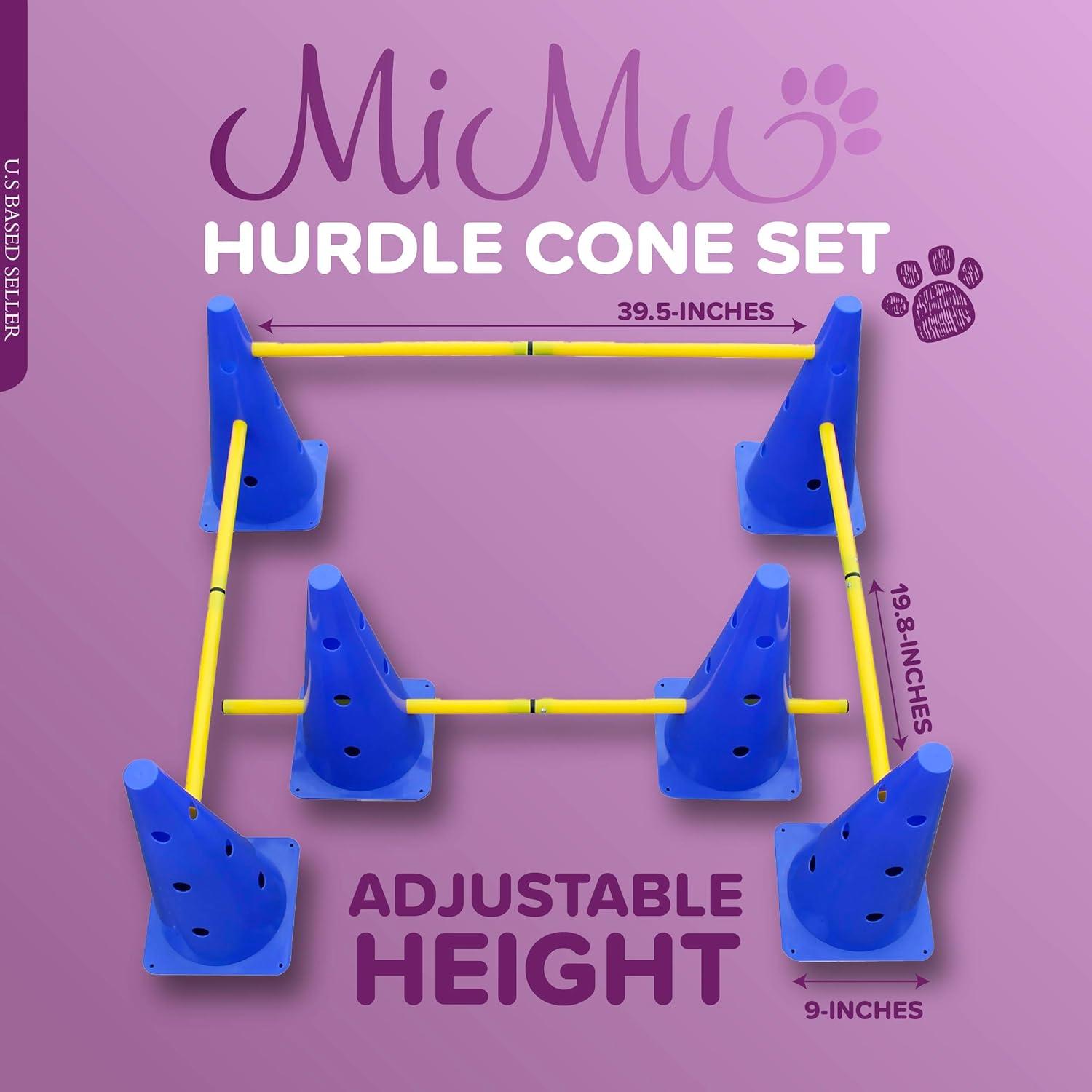 MiMu | Hurdle Cone Set with Training Cones and Agility Poles – Agility Ladder