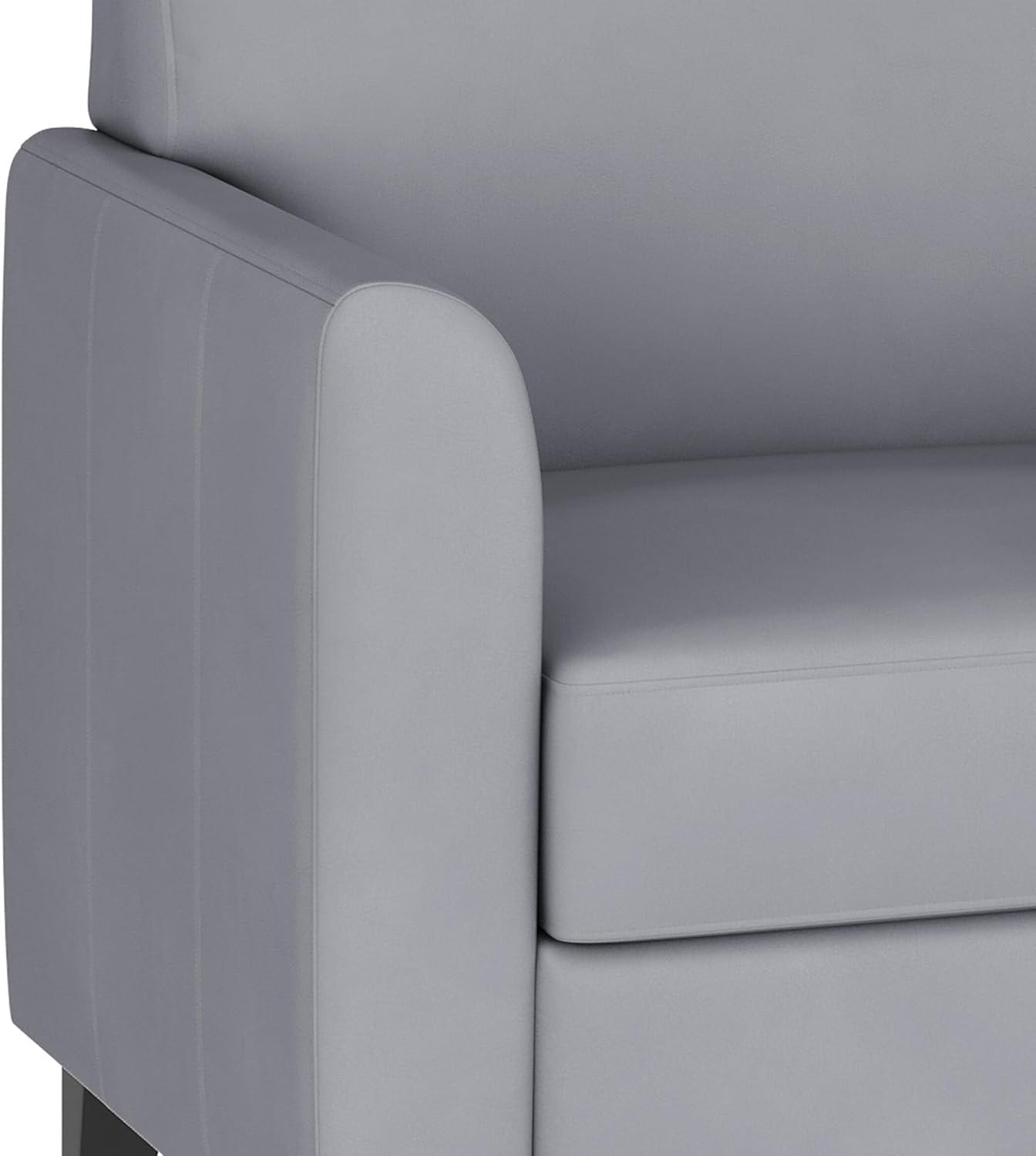 Hercules Junkersfeld 52" Modern LeatherSoft Upholstered Reception Loveseat