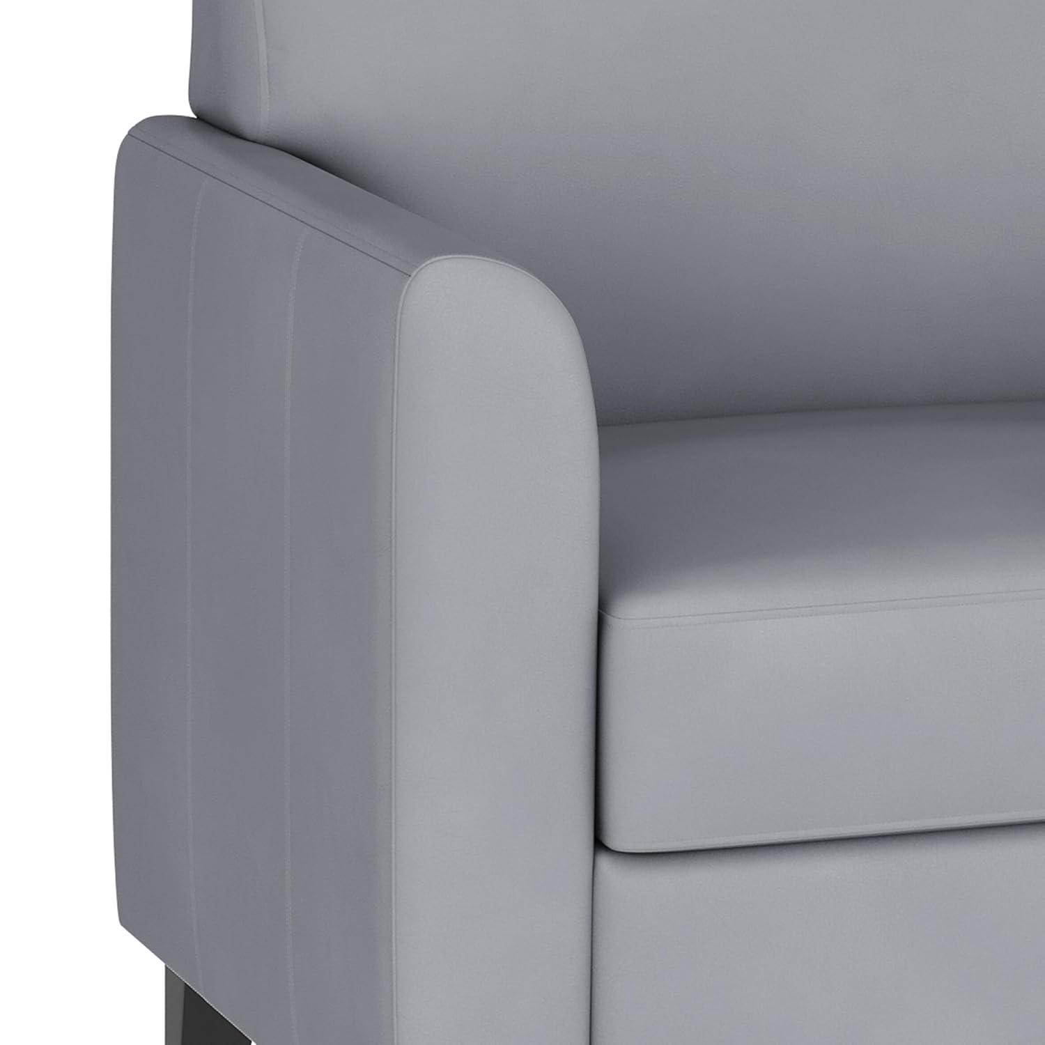 Hercules Junkersfeld 52" Modern LeatherSoft Upholstered Reception Loveseat