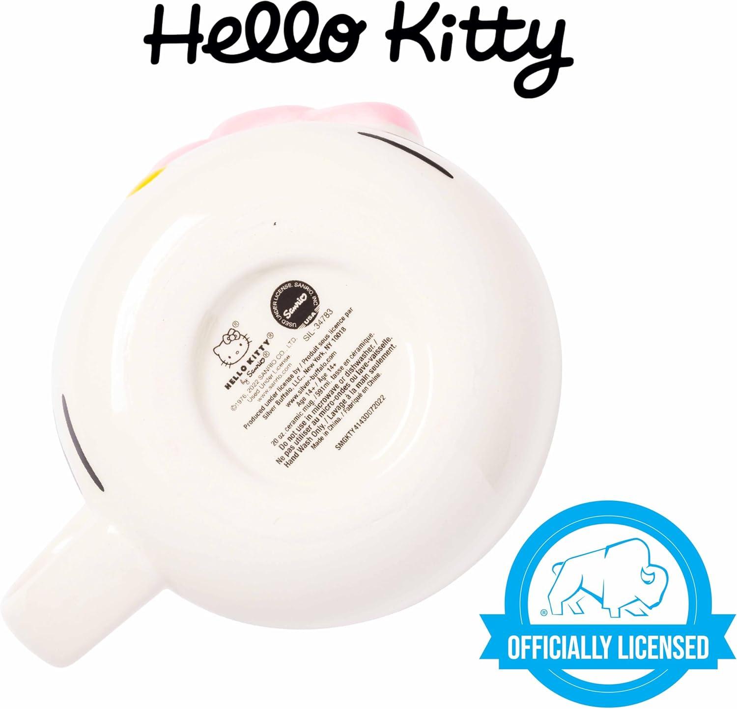 Hello Kitty Pink Bow 20oz 3D Sculpted Ceramic Mug