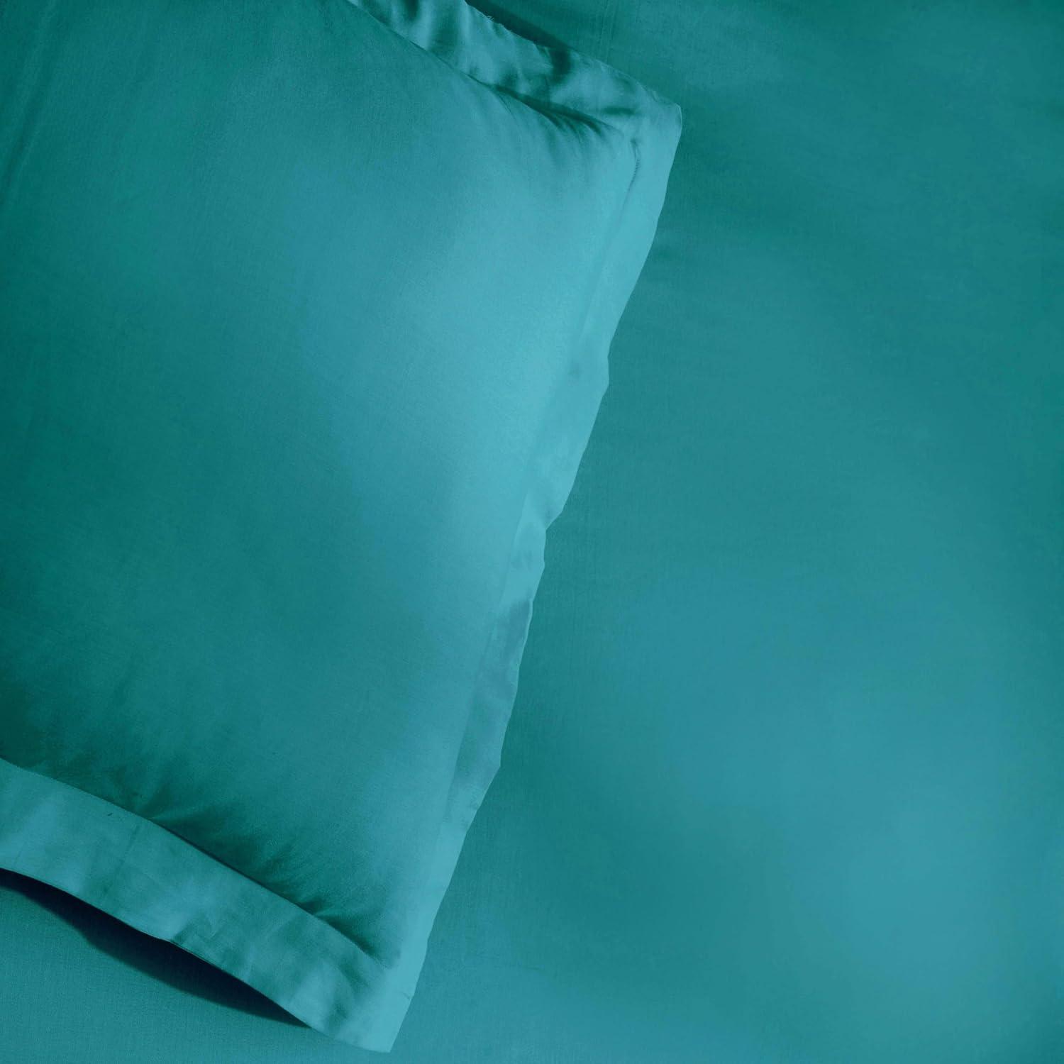 Superior Egyptian Cotton 300 Thread Count Duvet Cover Set, Twin, Teal