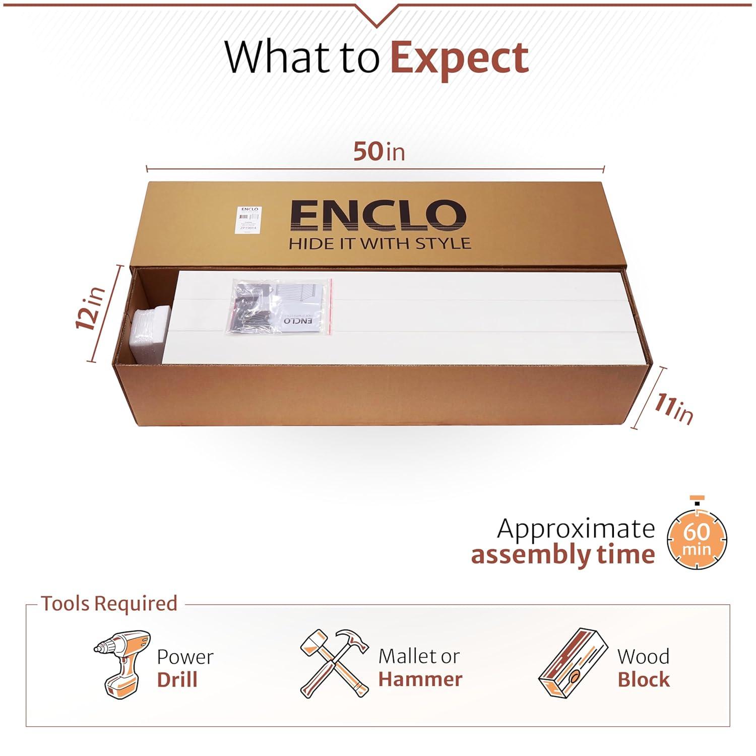 4ft H x 4ft W (2 Panels) No Dig Enclo Premium White Vinyl Privacy Screen, Outdoor Privacy Panels, Use As Air Conditioner Fence, Trash Can Enclosure, Pool Equipment Enclosure, ZP19014