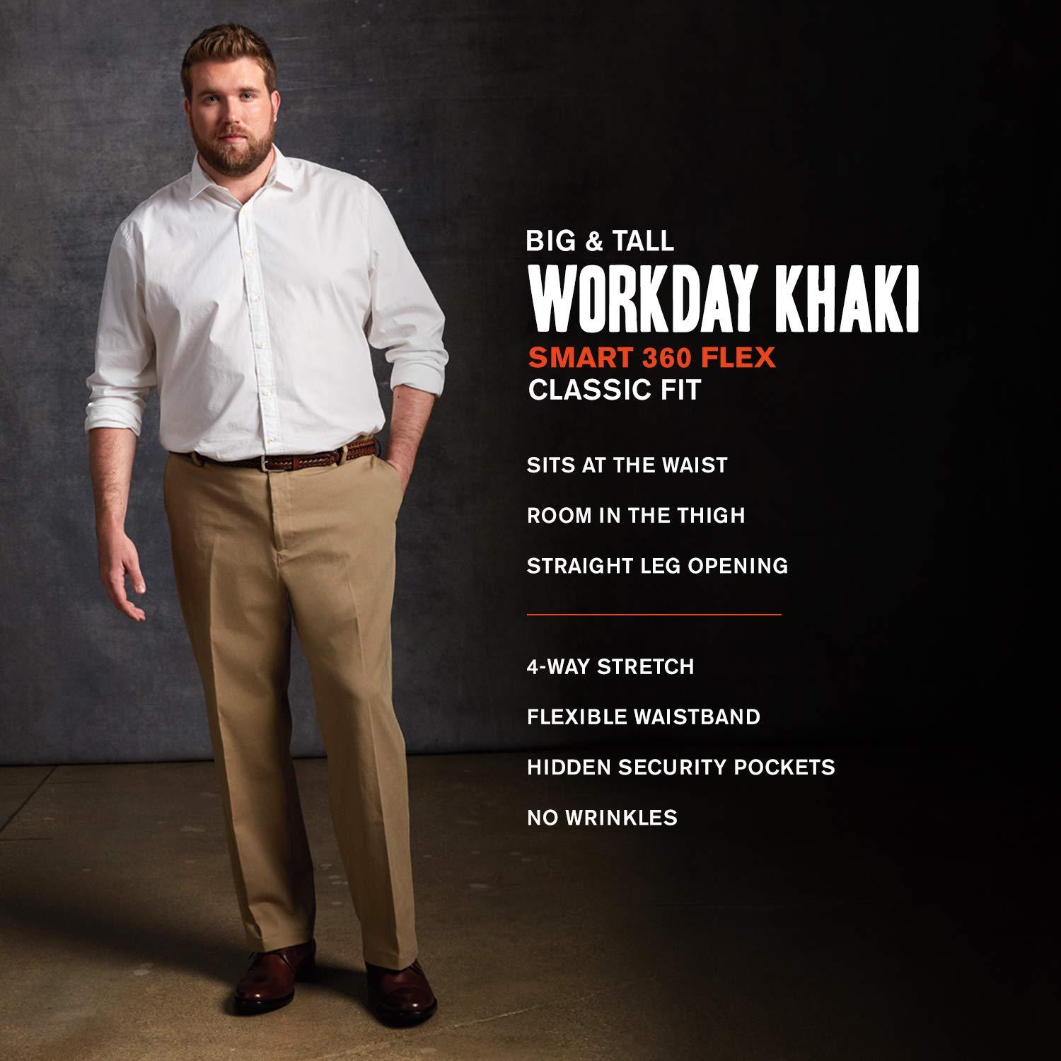 Dockers Men's Straight Fit Workday Khaki Smart 360 Flex Pants (Regular and Big & Tall)