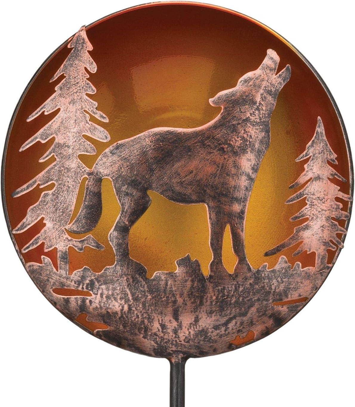 Night Sky Solar Stake - Wolf