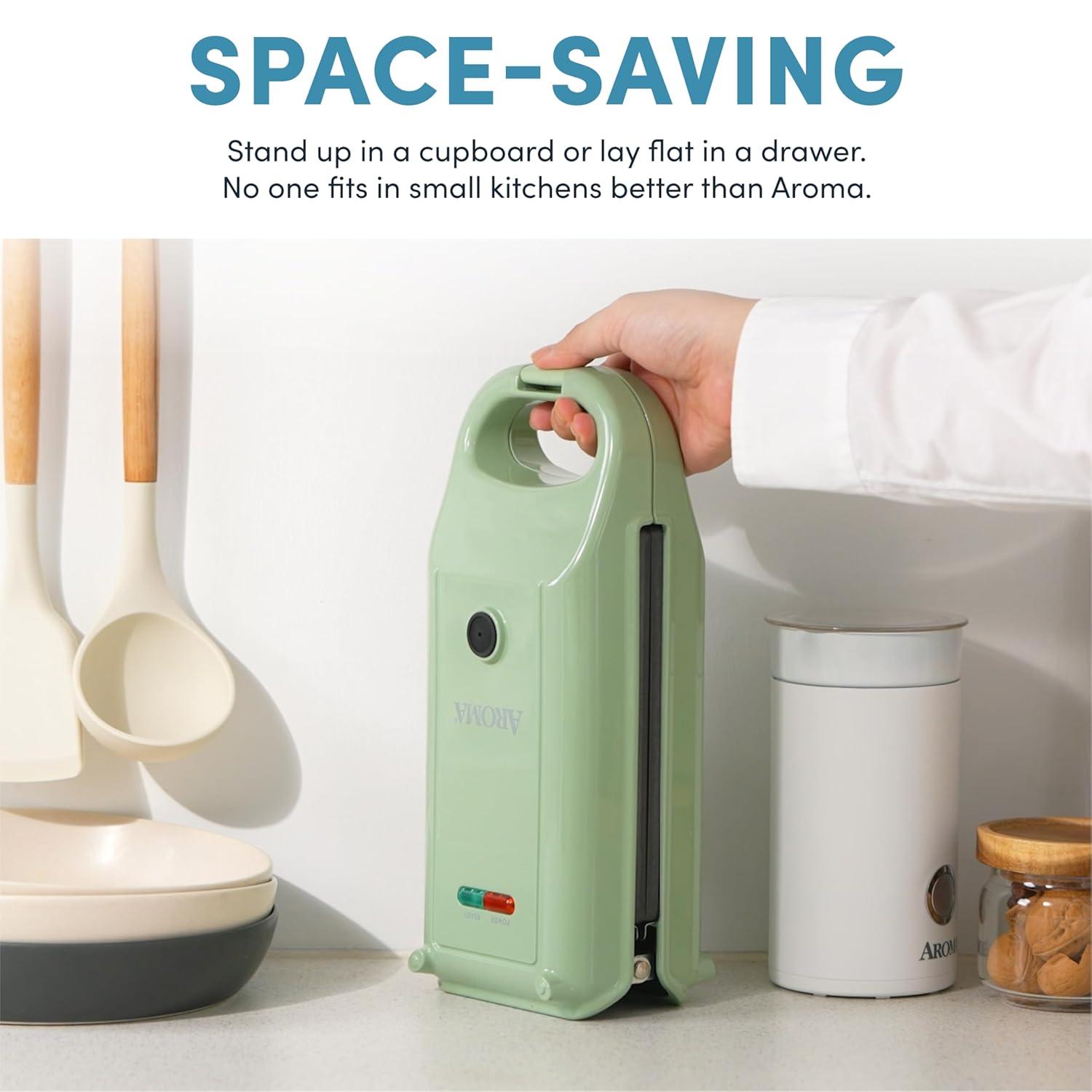 Aroma Aroma® Swap & Flip Waffle Maker With Removable Plates: 3-in-1 Panini Press, Mini Donut Maker, And Waffle Iron