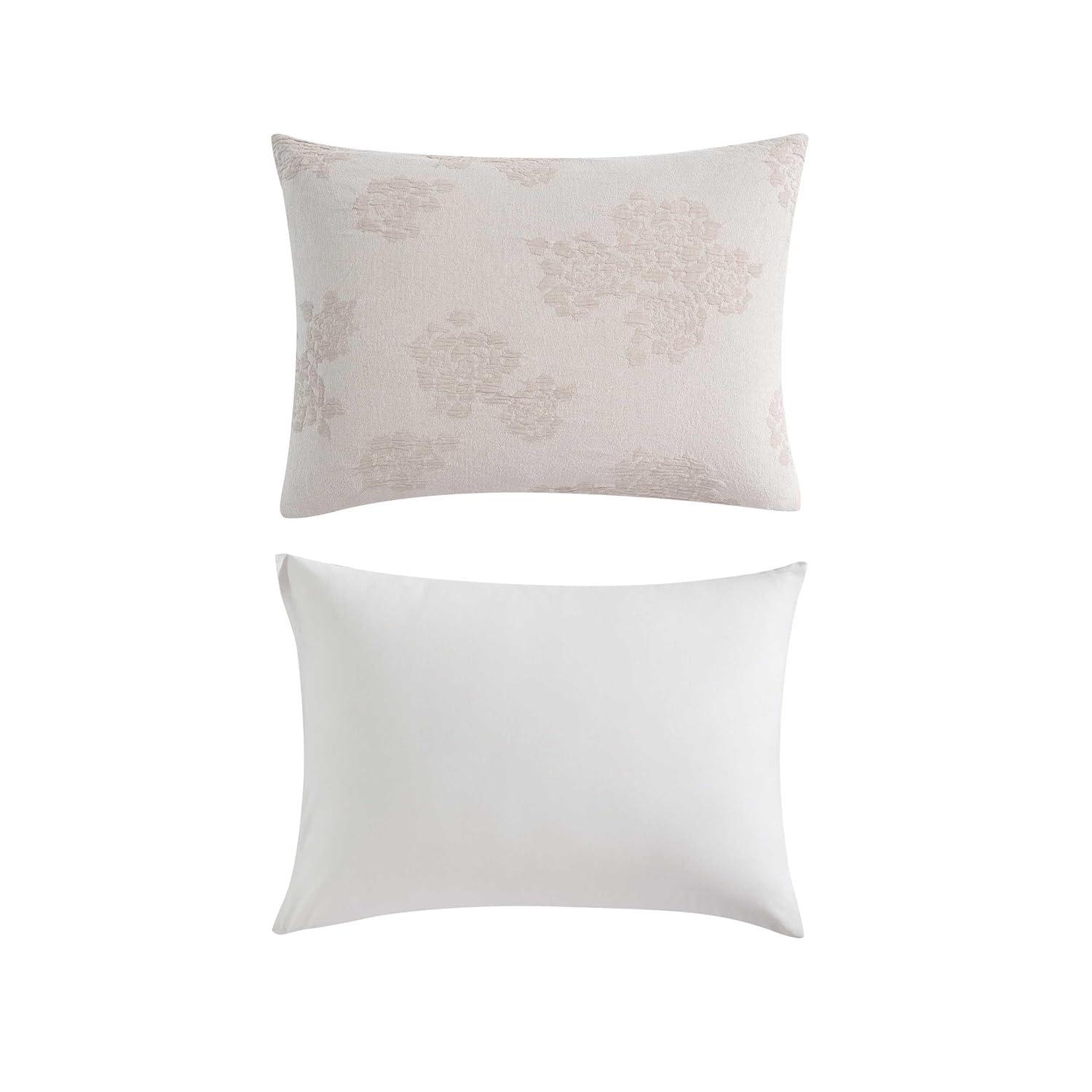 Vera Wang Vera Wang Roses Beige Cotton Duvet Cover Set