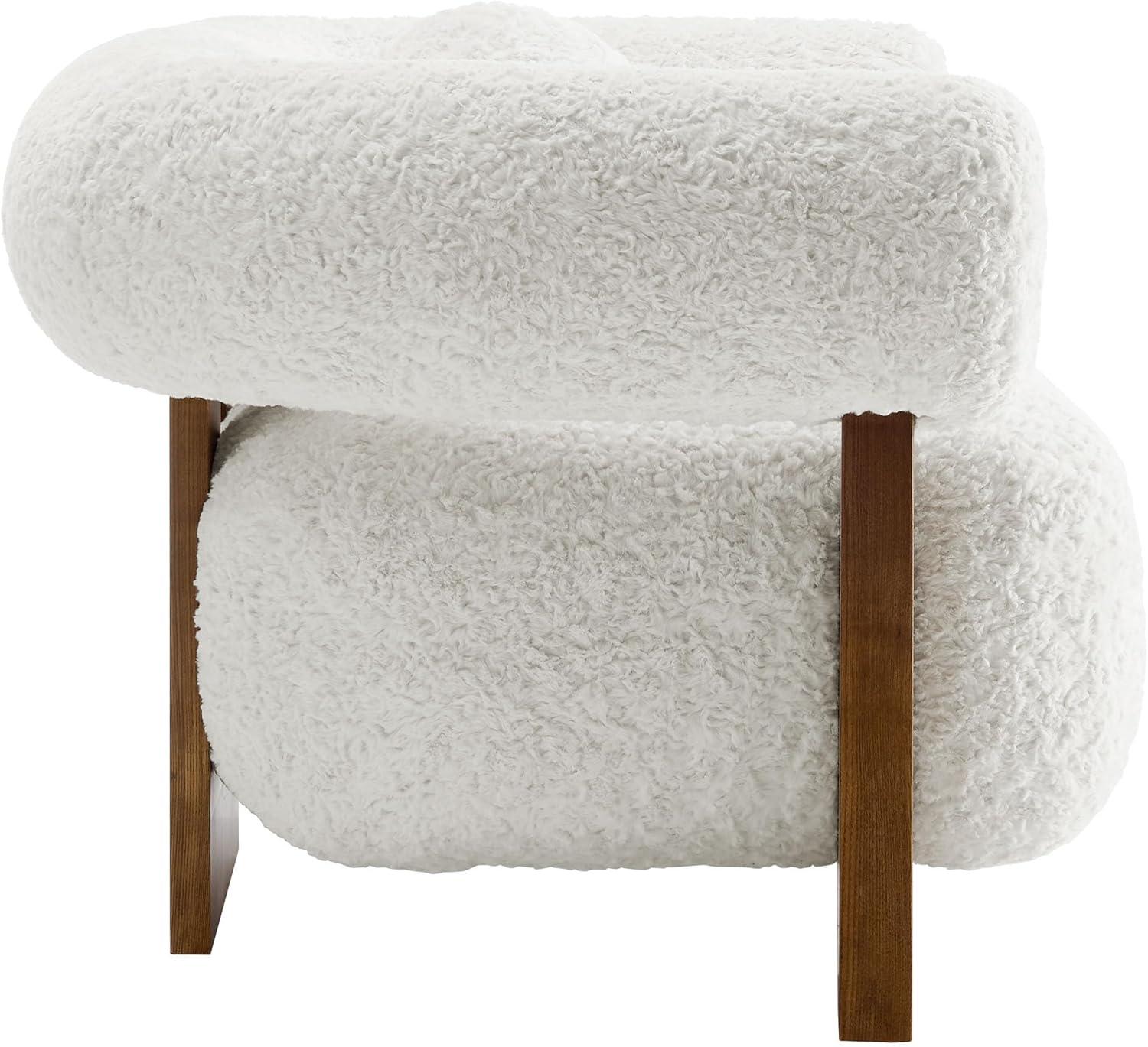 Modway Jace Faux Fur Fabric Accent Chair
