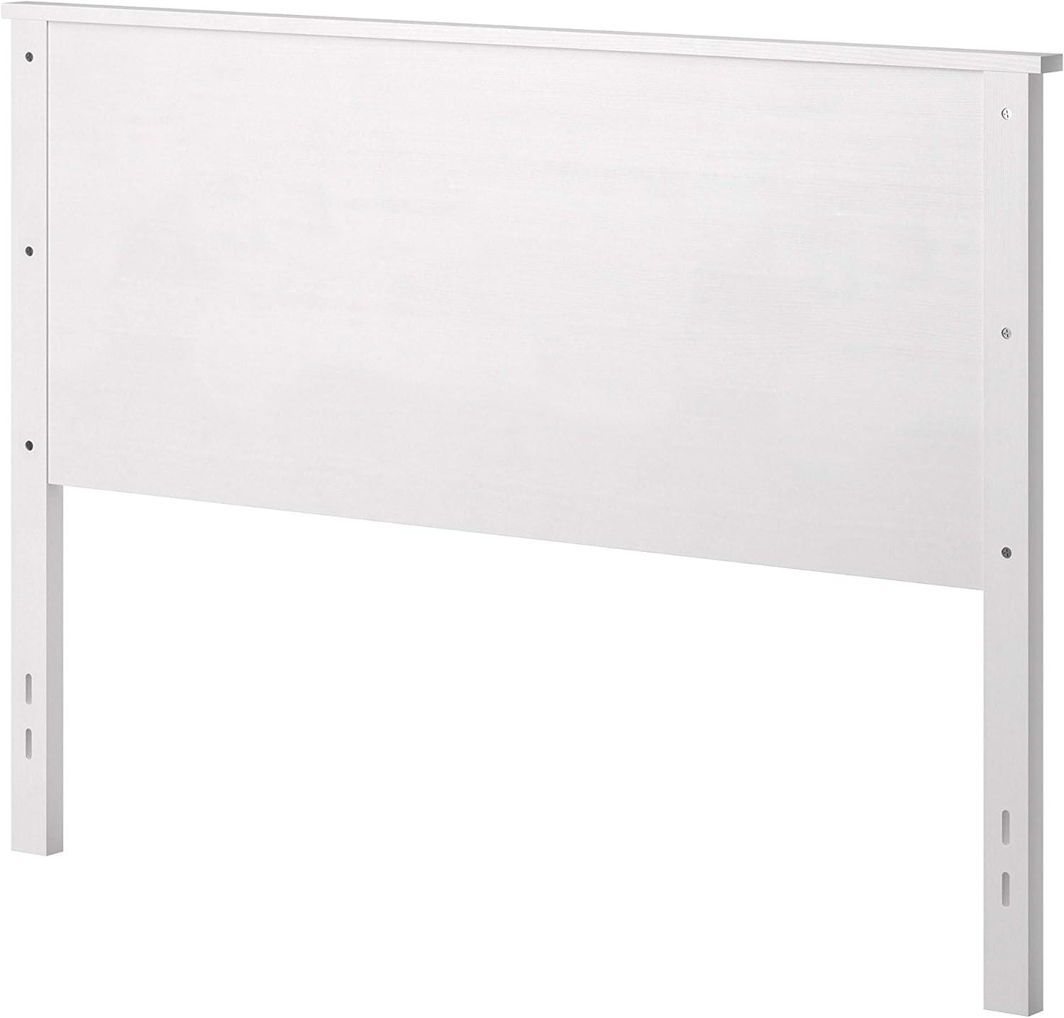 Glenwillow Home Farmhouse Wood Headboard in White, Queen