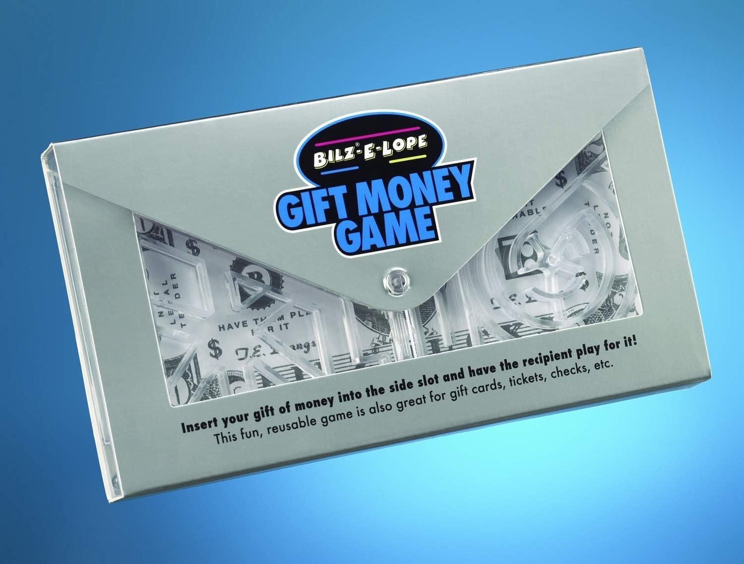 BILZ Money Puzzle E-Lope - Brain Teasing Maze for Cash or Tickets - Fun Way to Give Gifts - Reusable Puzzle for Kids, Adults and All Ages