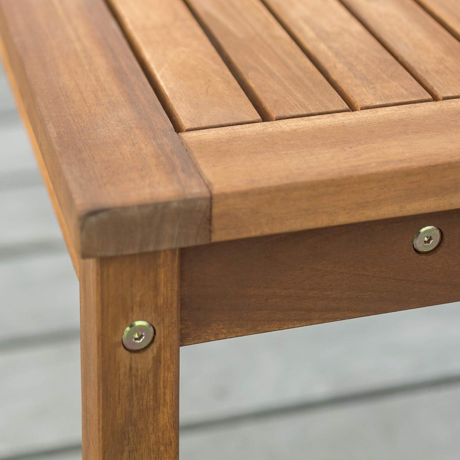 Acacia Wood Patio Bench, Brown