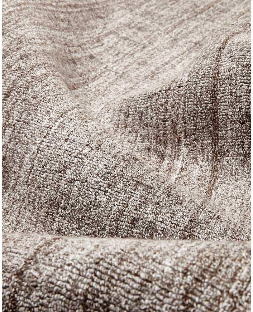 Fawn Hand-Knotted Wool and Viscose 9' x 12' Area Rug