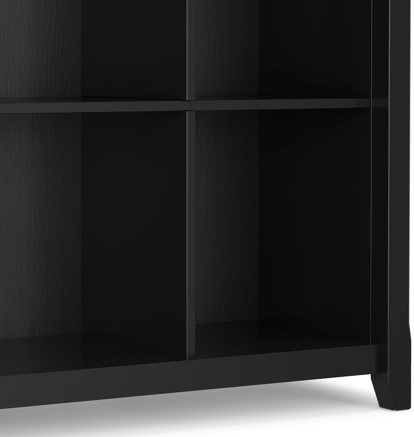 Simpli Home Acadian 57"W Solid Wood Storage Console Table