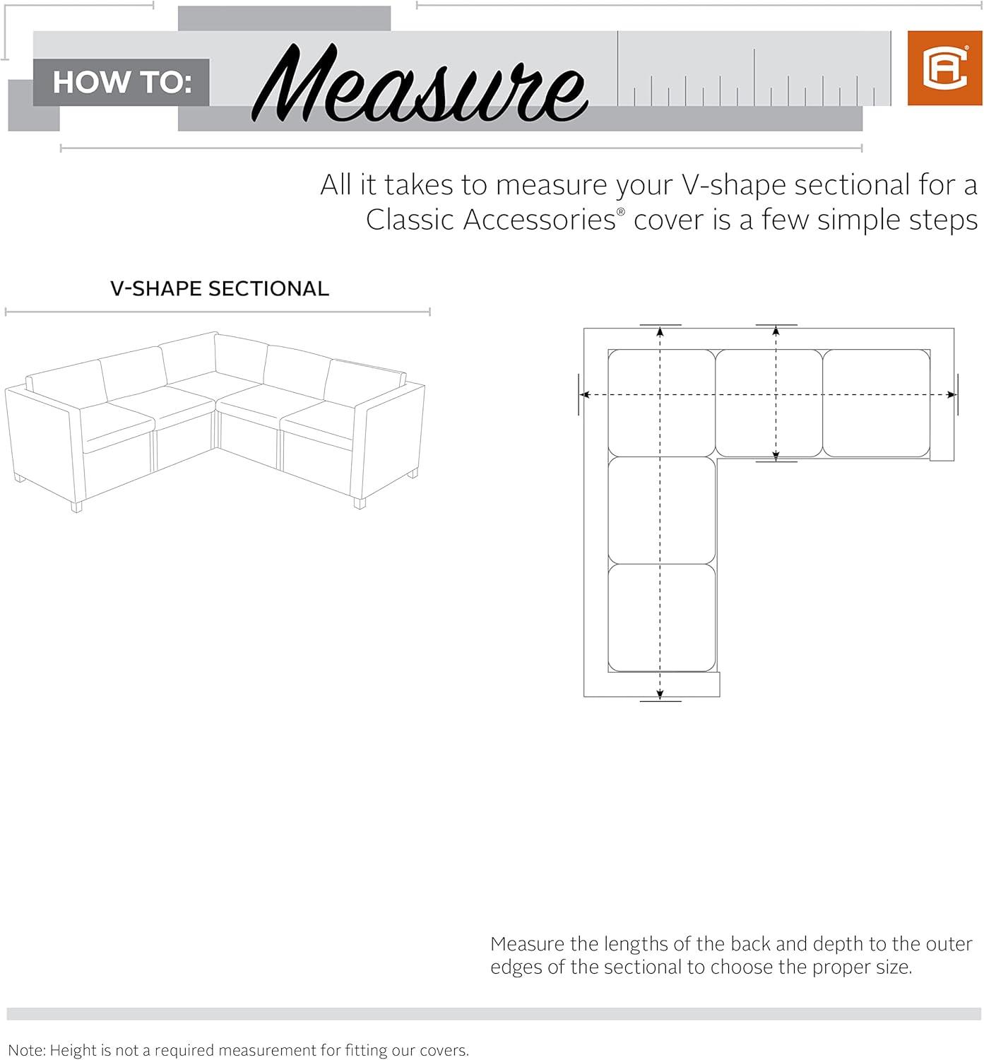 Veranda 33.5'' Outdoor Patio Sectional Cover