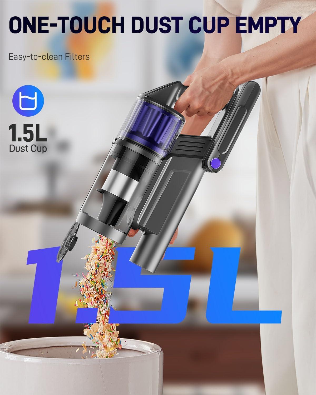Cordless 3-in-1 Handheld Portable Home Hold Vacuum Cleaner, Upright Pet Hair Vacuum Cleaner, Stick Vacuum Cordless Rechargeable