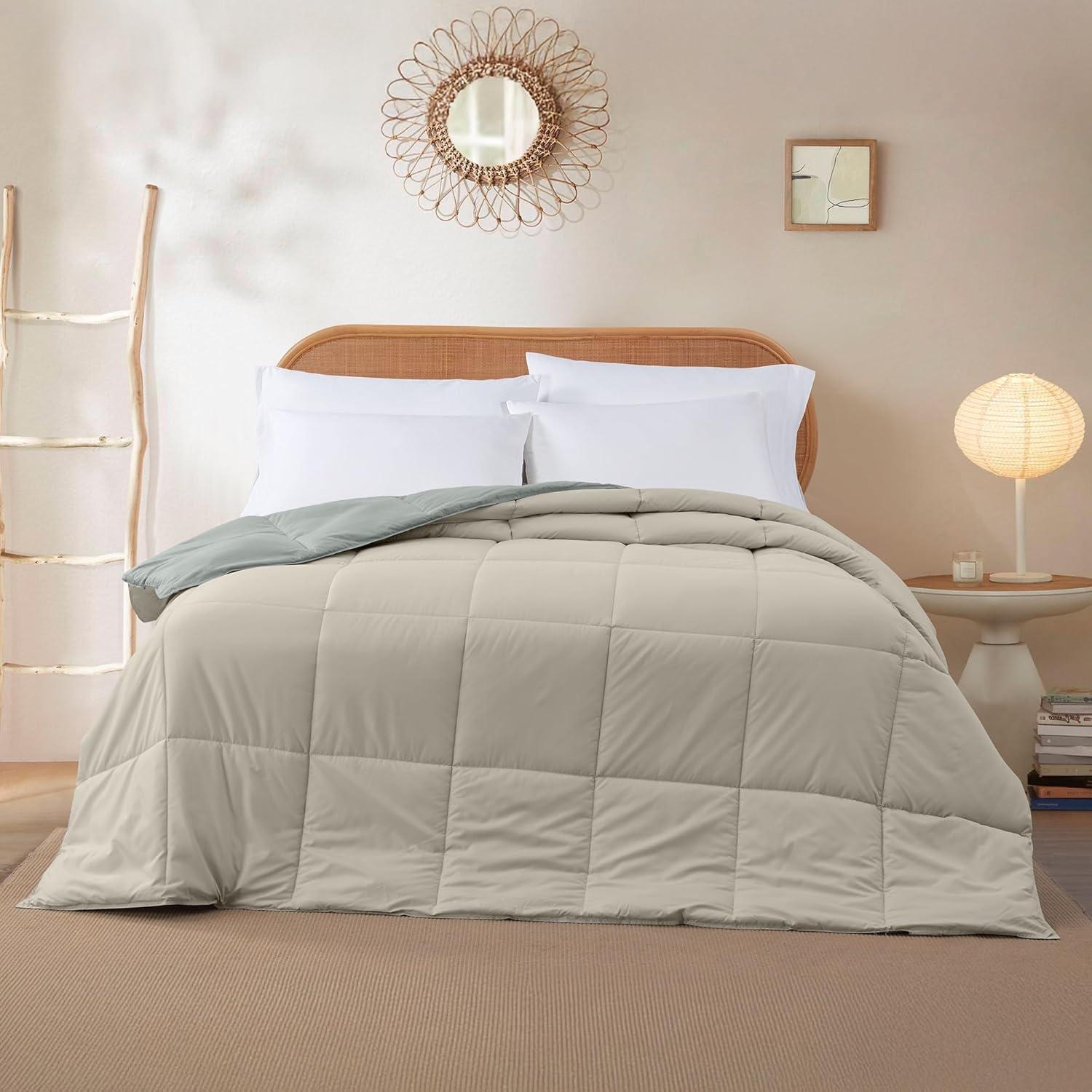 Modern Threads Modern Threads Sanctuary by PCT Down Alternative Microfiber Quilted Reversible Comforter & Duvet Insert - Soft, Comfortable Alternative to Goose Down - Bedding for All Seasons