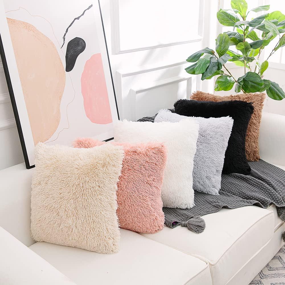 Tassels Faux Fur Pillow Cover