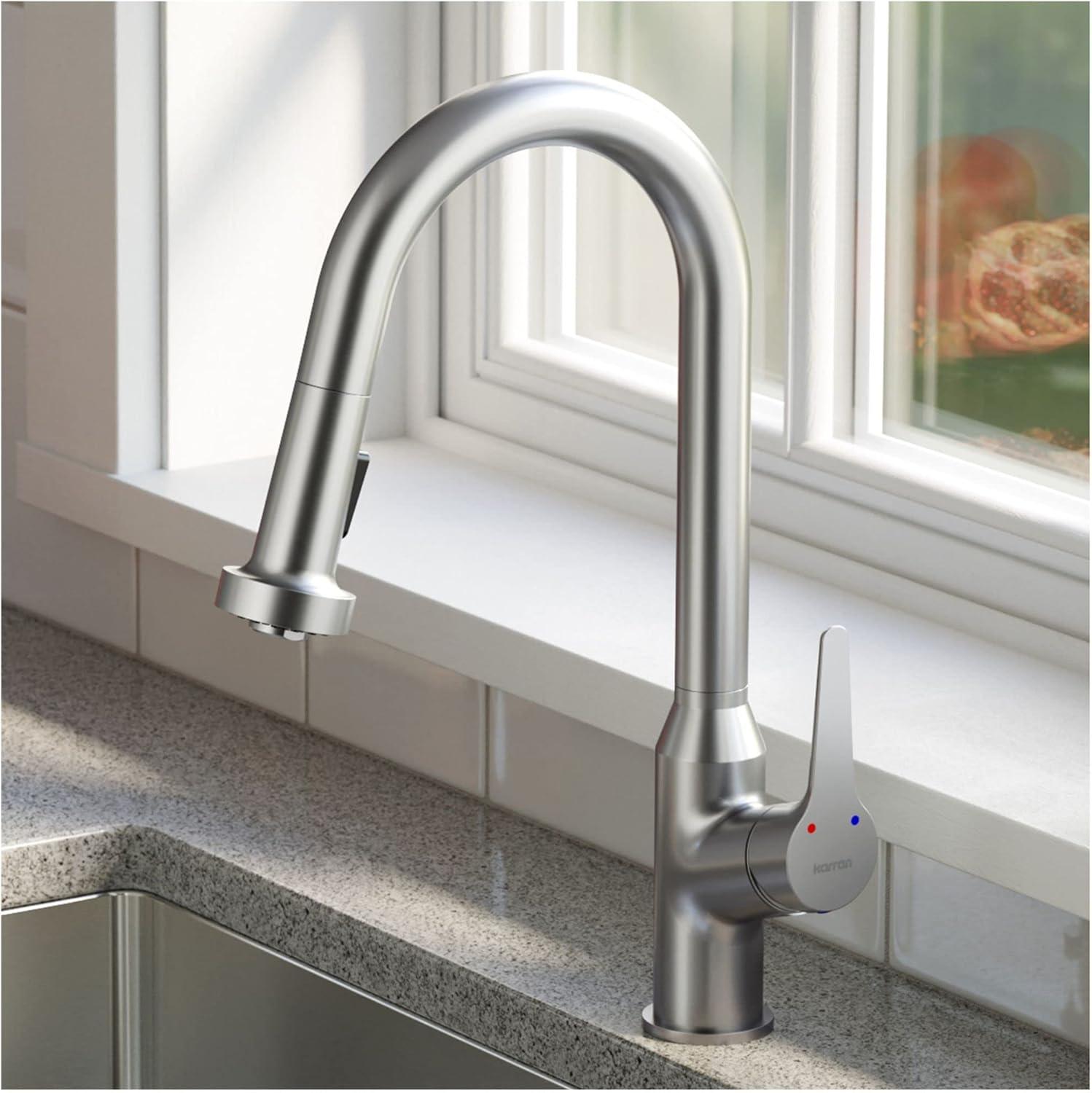 Karran Scottsdale Single Handle Pull Down Sprayer Kitchen Faucet