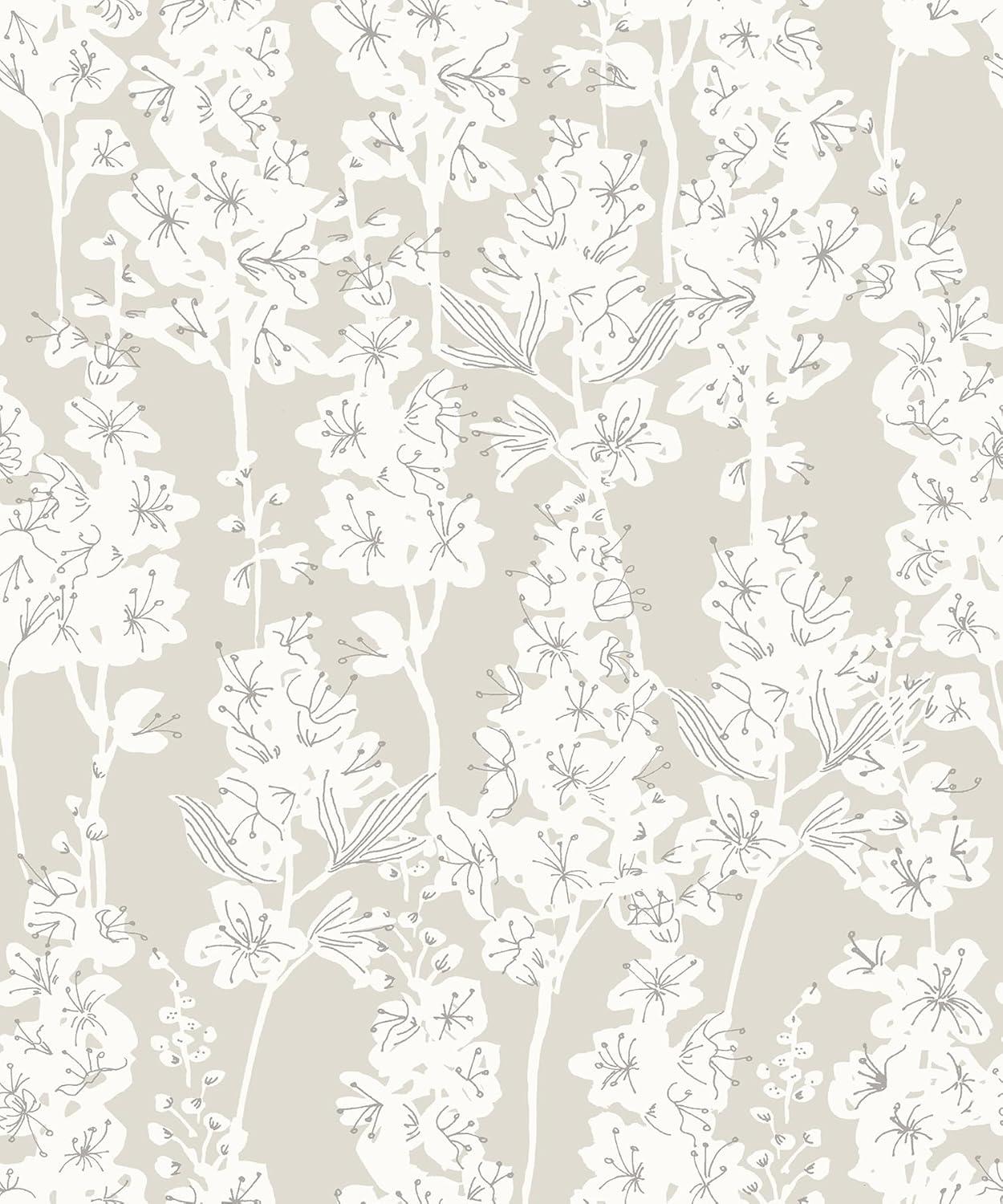 Larkspur 18' L x 20.5" W Peel and Stick Wallpaper Roll