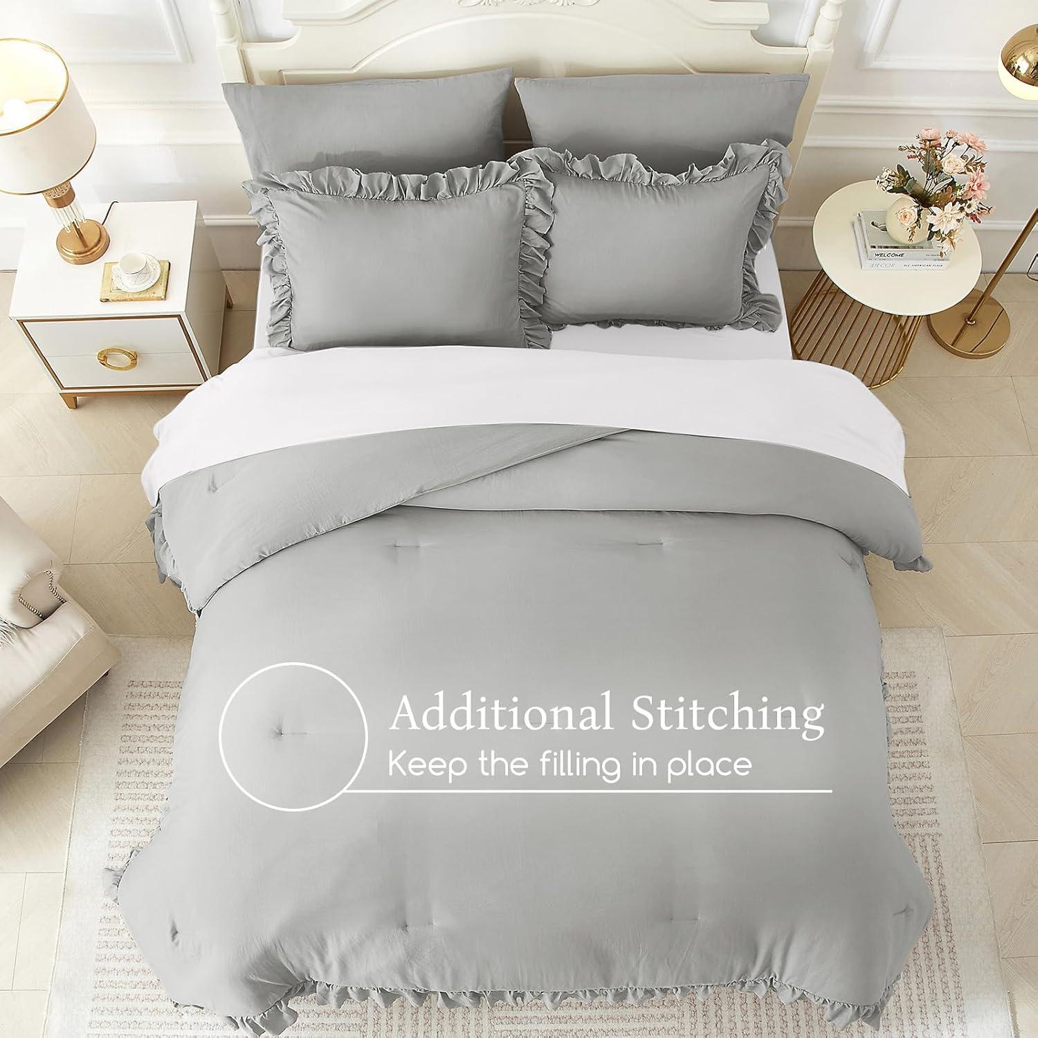 Lush Decor Reyna Microfiber 3 Piece Comforter Set