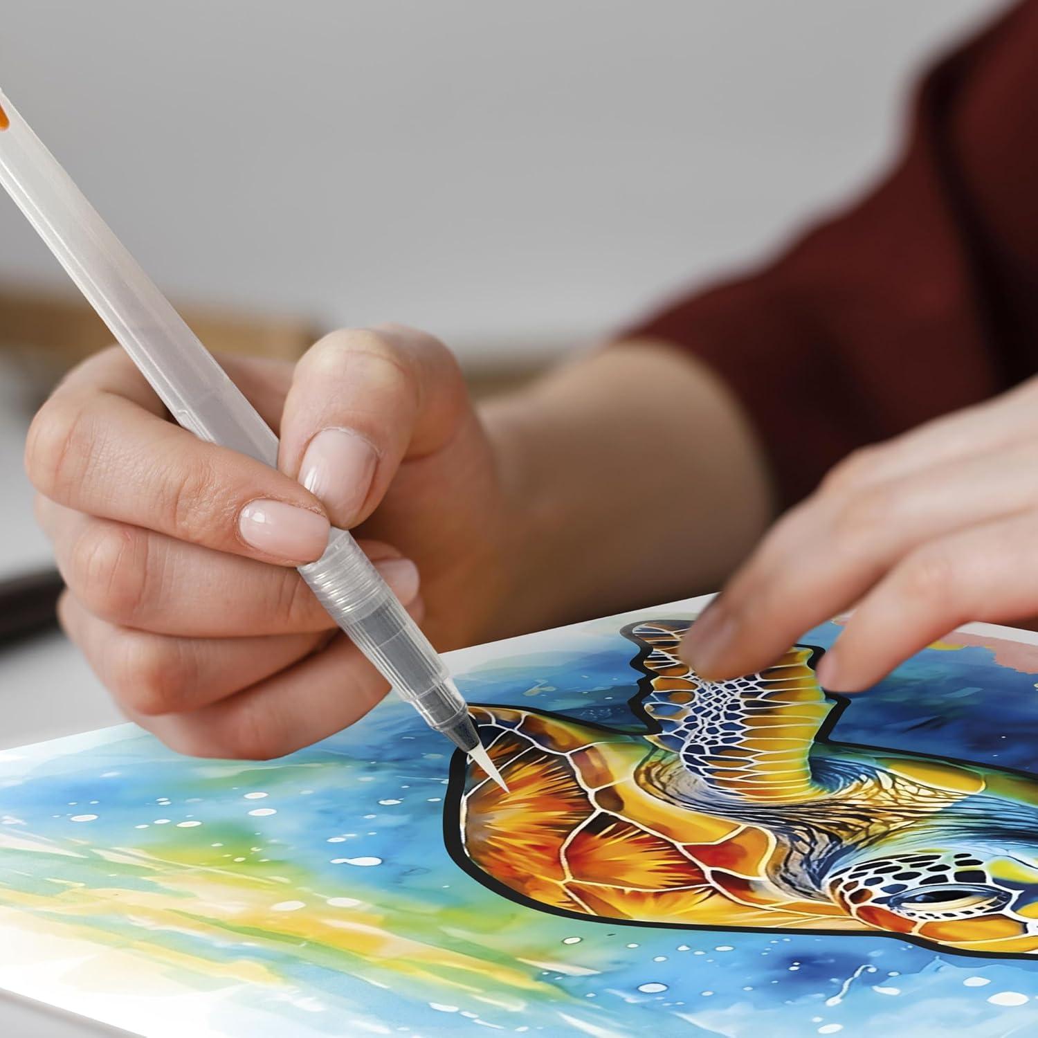 QUOKKA 10PACK Water Painting Dementia Activities for Seniors - Farm Memories - Alzheimers Products for Elderly - Activities for People with Dementia - Crafts for Seniors