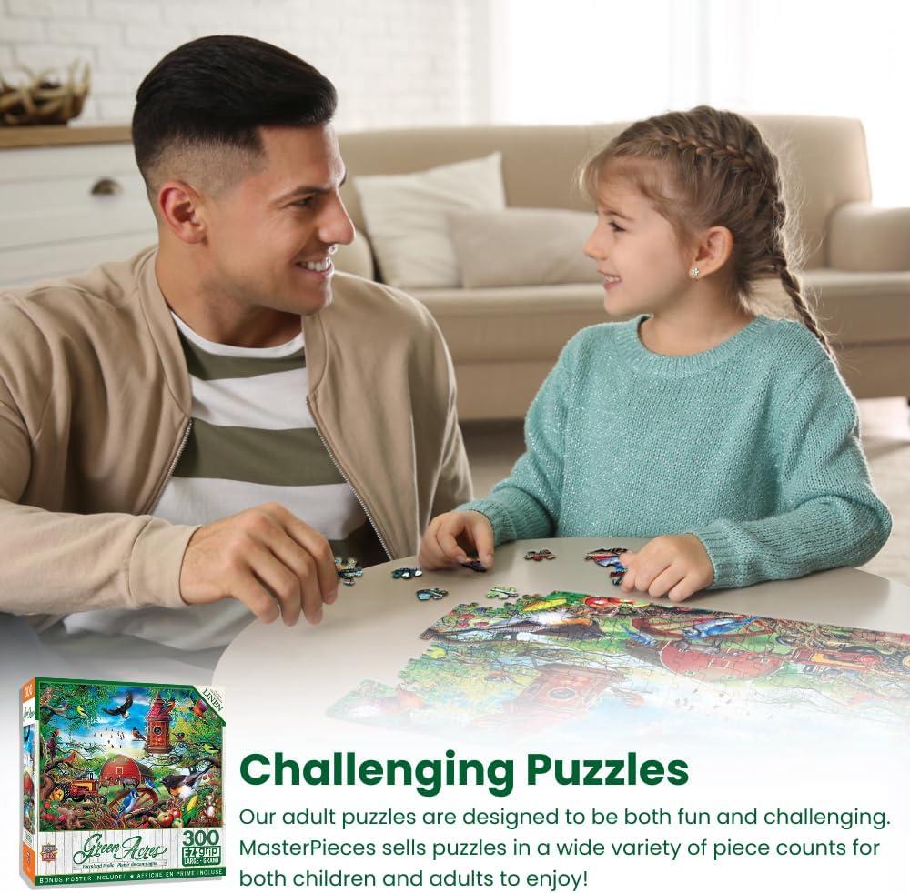 MasterPieces Inc Neighs & Nuzzles 300 Piece Large EZ Grip Jigsaw Puzzle