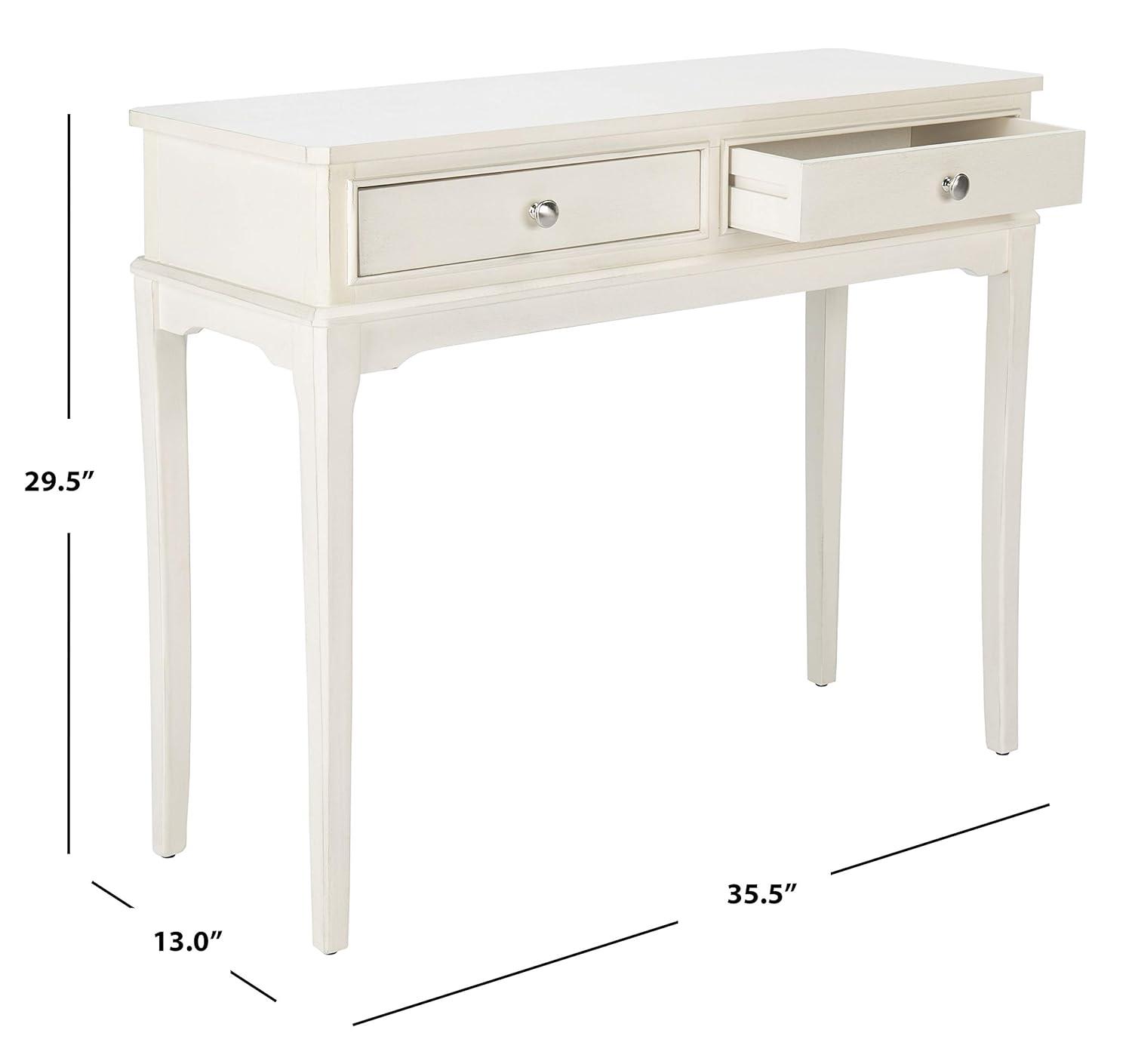 Opal 2 Drawer Console Table - CNS5726A - Off-White - Safavieh