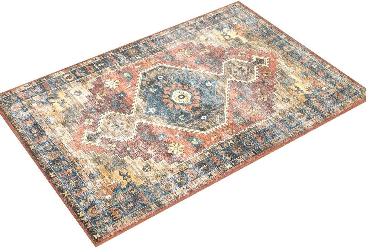 Loloi II SKYE SKY-11 Rust / Blue Oriental Area Rug 7'-6" x 9'-6"