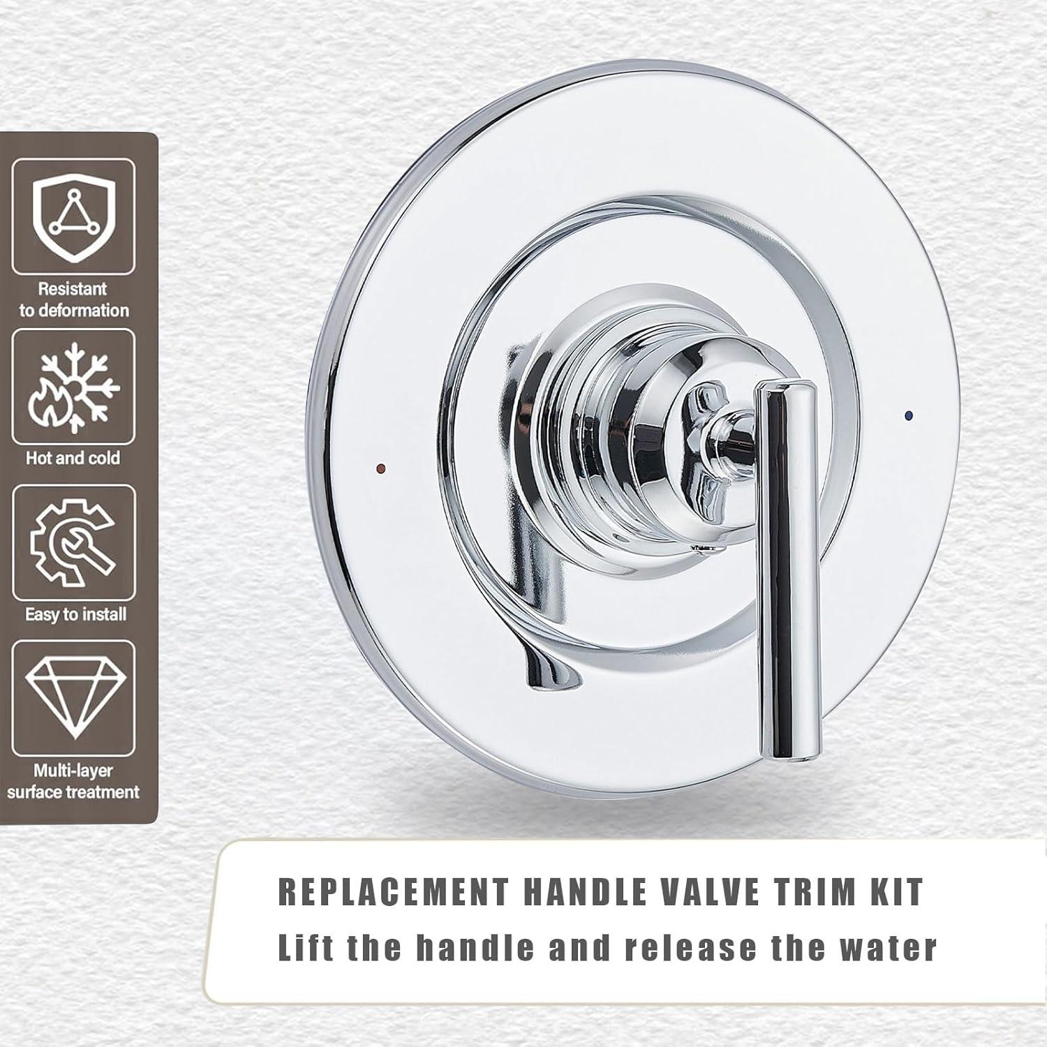 Gibson Pressure Balance Shower Faucet Trim with Lever Handle