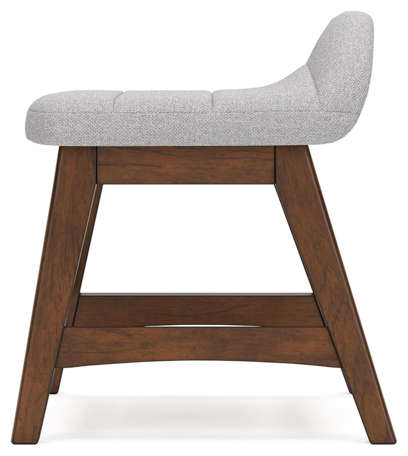 Signature Design by Ashley Lyncott Home Office Desk Chair, Light Gray/Brown