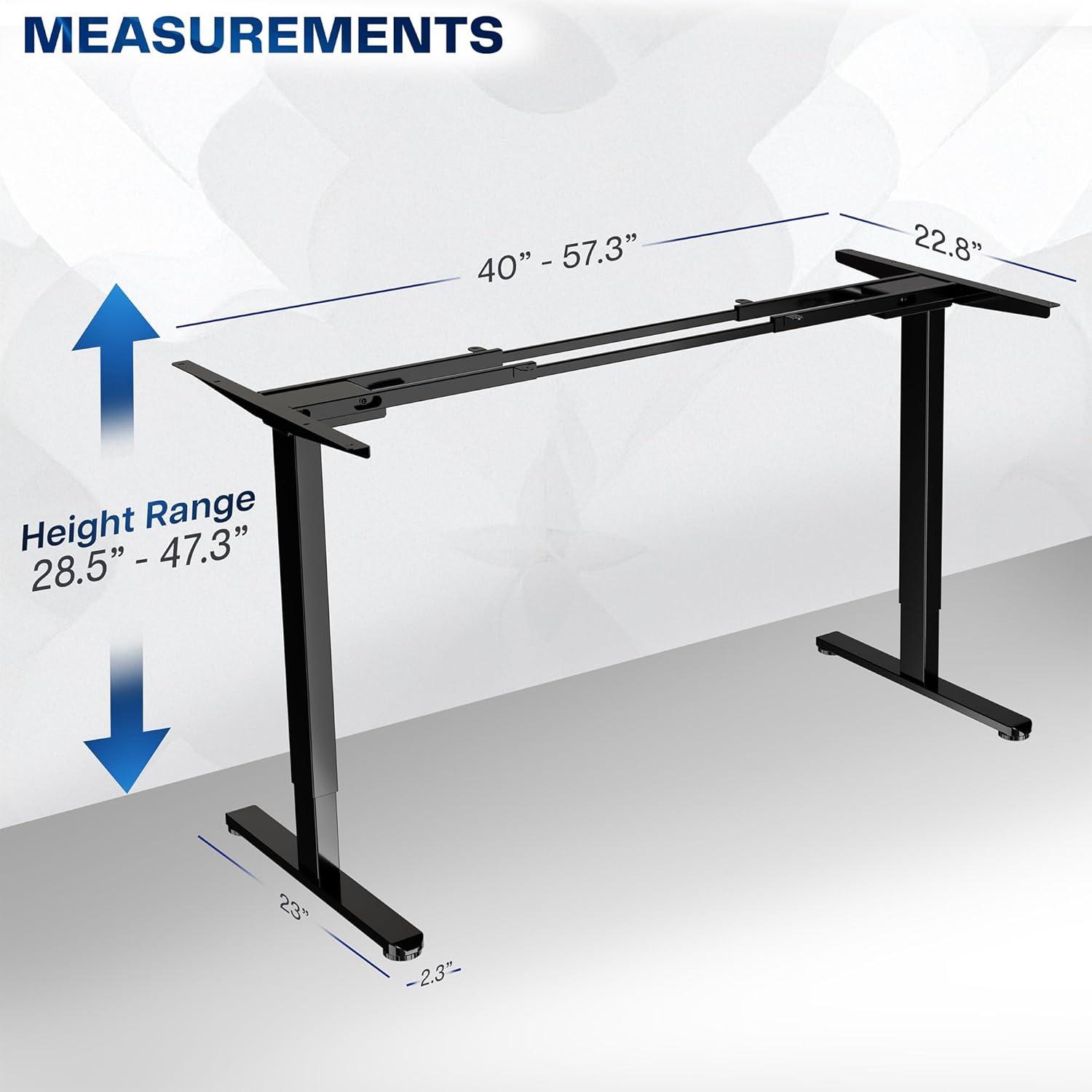 Vivo VIVO Electric Dual Motor Standing Desk Frame, E-200 Series