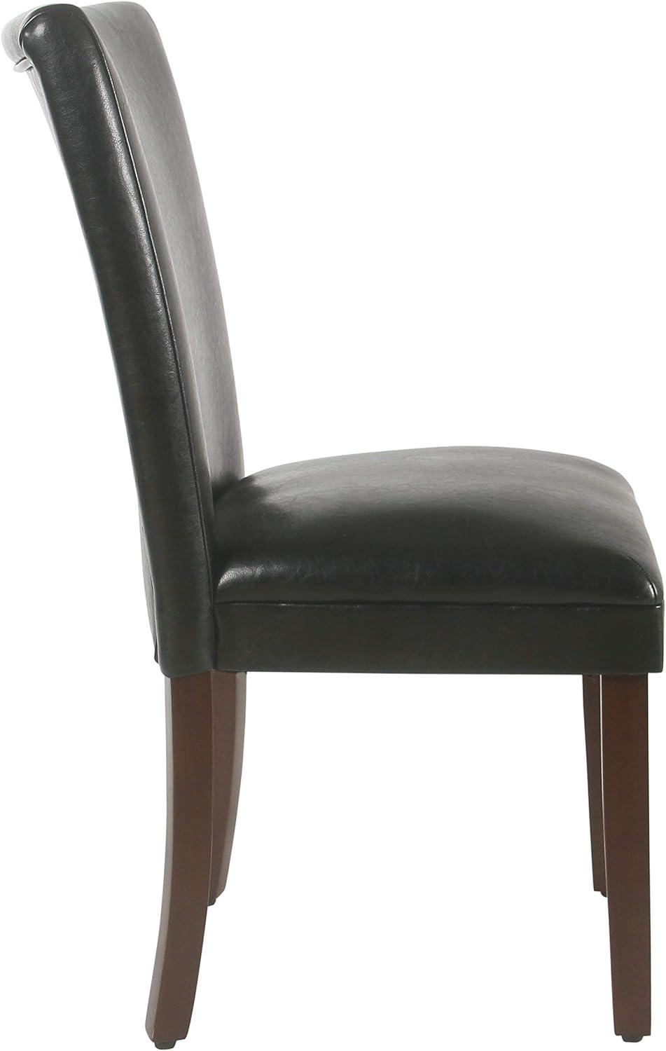 Set of 2 Parsons Dining Chair Faux Leather - Homepop