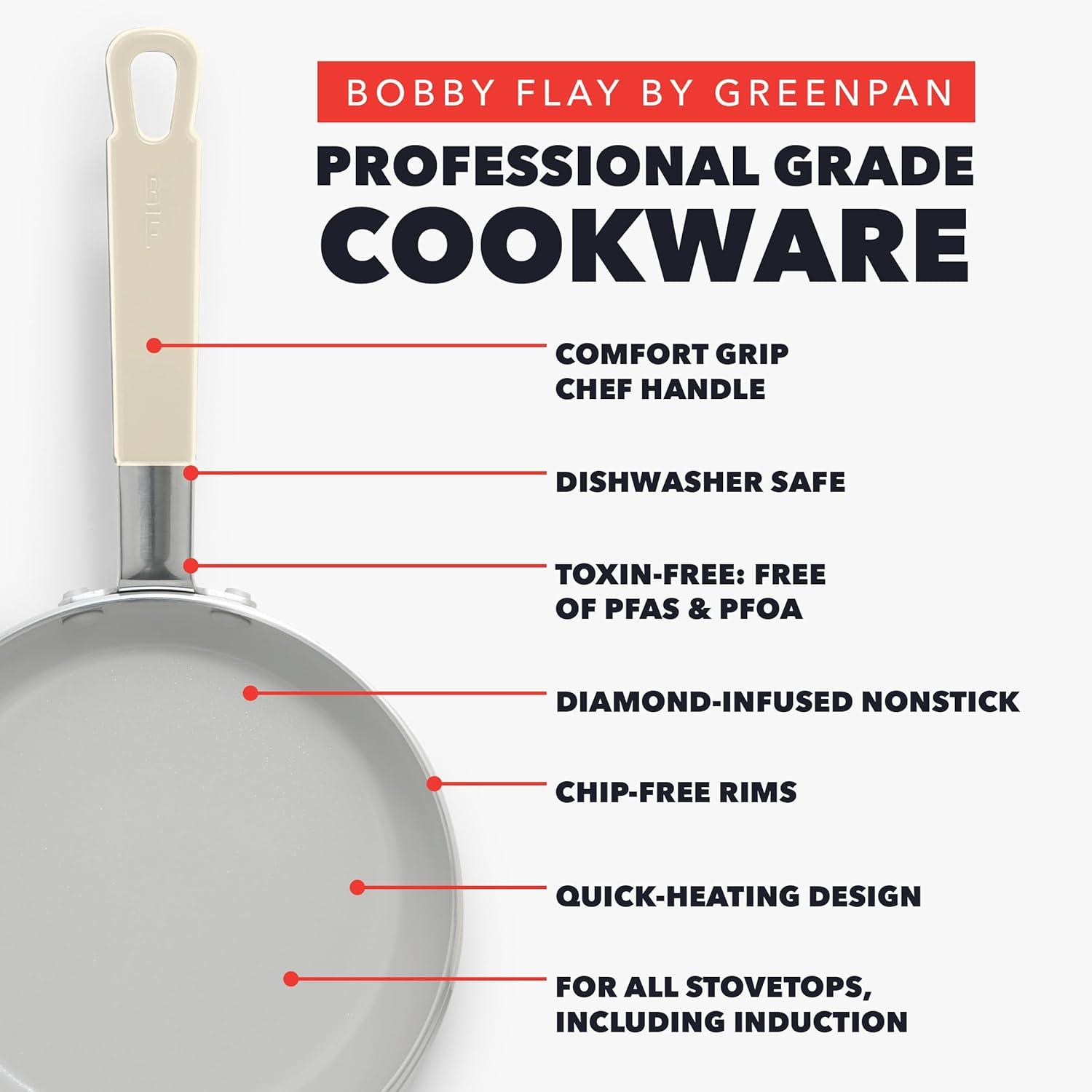 Bobby Flay 8" Ceramic Nonstick Aluminum Fry Pan